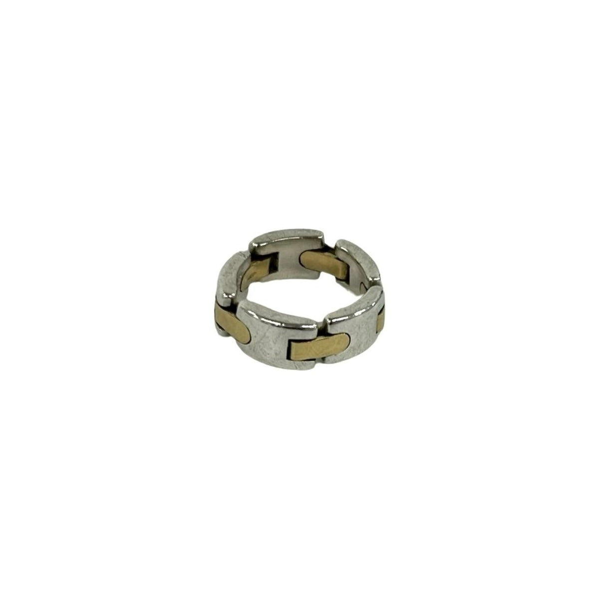Tiffany Gold Silver Yellow Gold (18K) Silver 925 Band Ring (Pre-Owned)