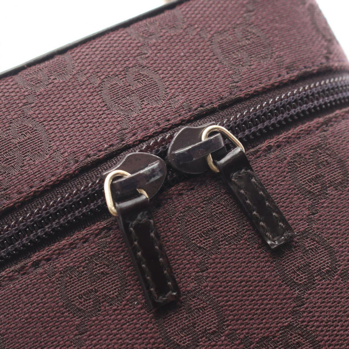 Gucci Purple Canvas Patent Leather Handbag (Pre-Owned)
