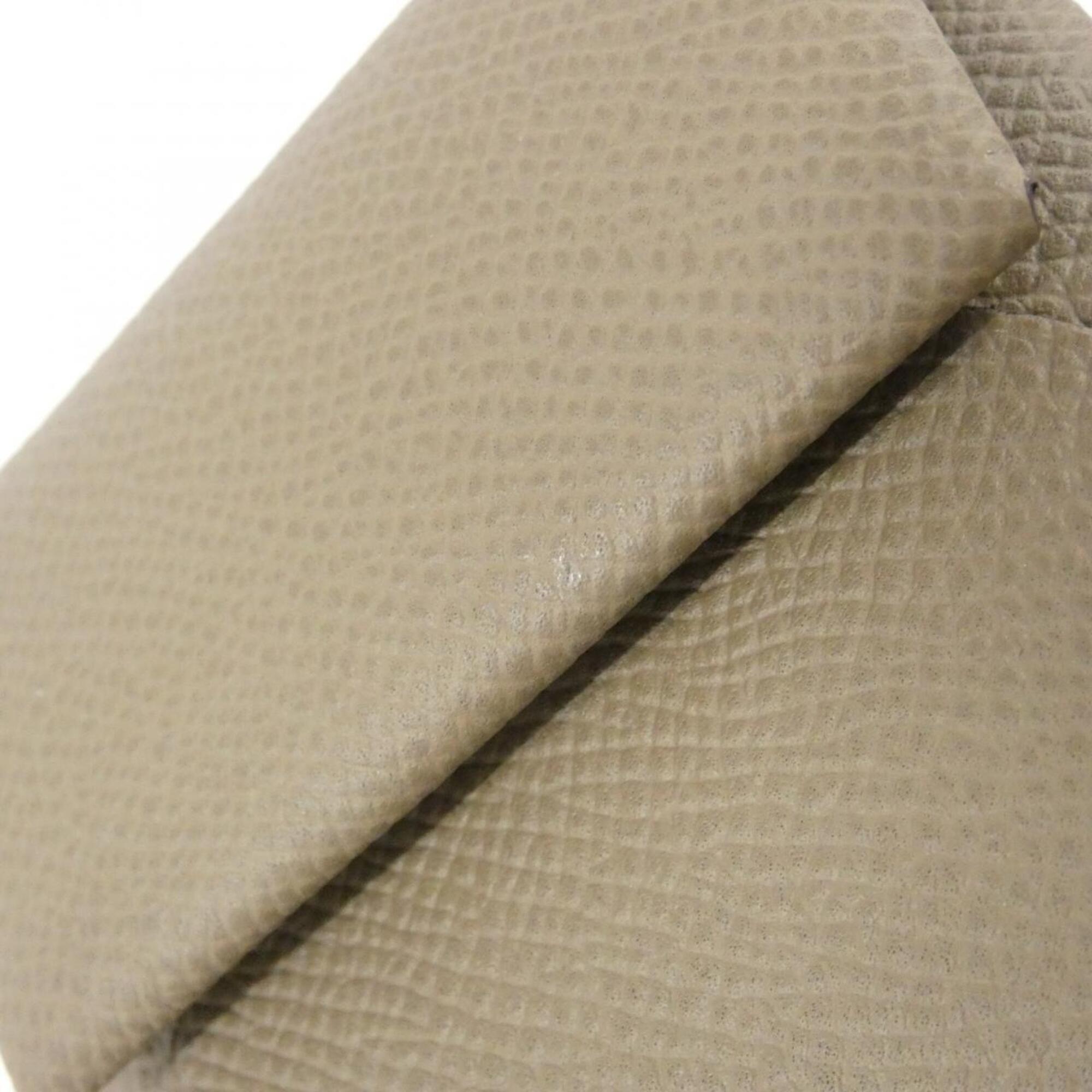 Hermes Etoupe Gray Epsom Leather Coin Purse/Coin Case (Pre-Owned)