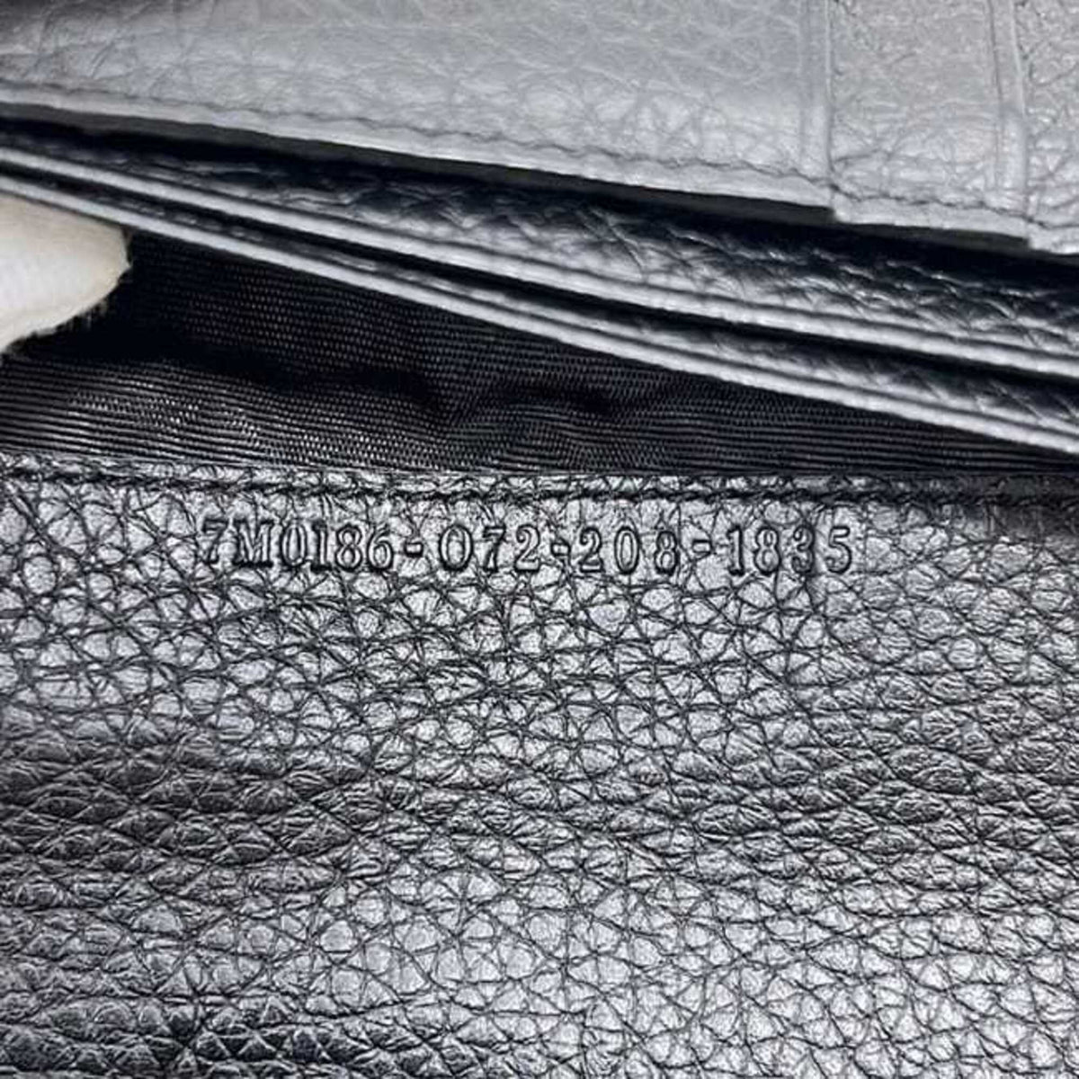 Fendi Gray Leather Long Wallet (Bi-Fold) (Pre-Owned)