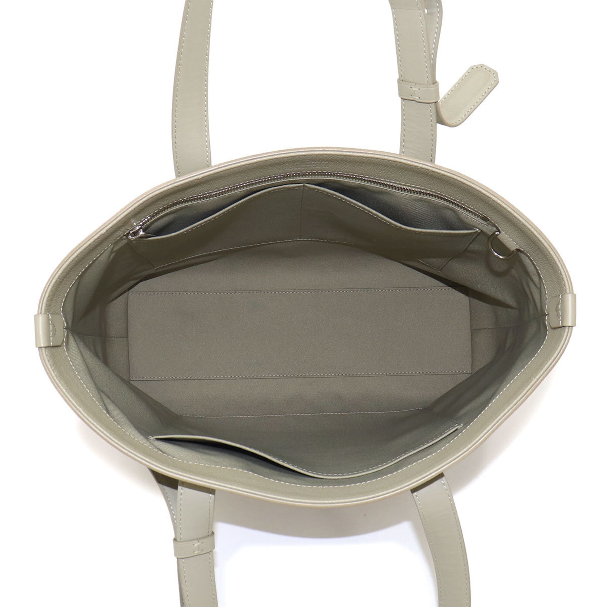 Louis Vuitton Silver Leather Tote Bag (Pre-Owned)