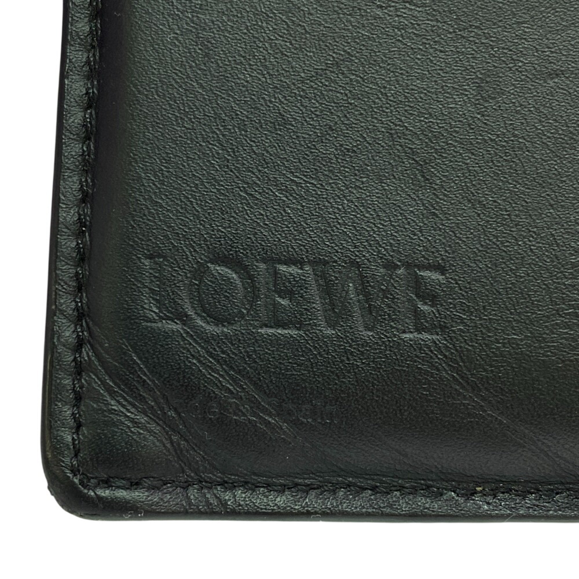 Loewe Black Leather Long Wallet (Bi-Fold) (Pre-Owned)