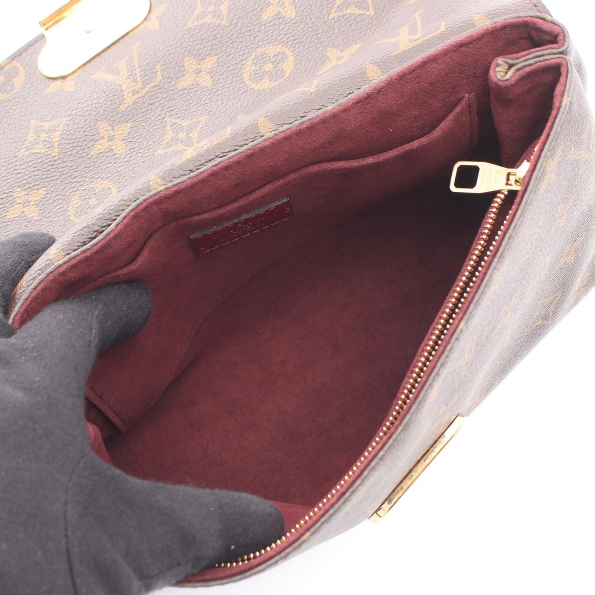 Louis Vuitton Bordeaux Brown Monogram Monogram Leather Handbag Shoulder Bag (Pre-Owned)
