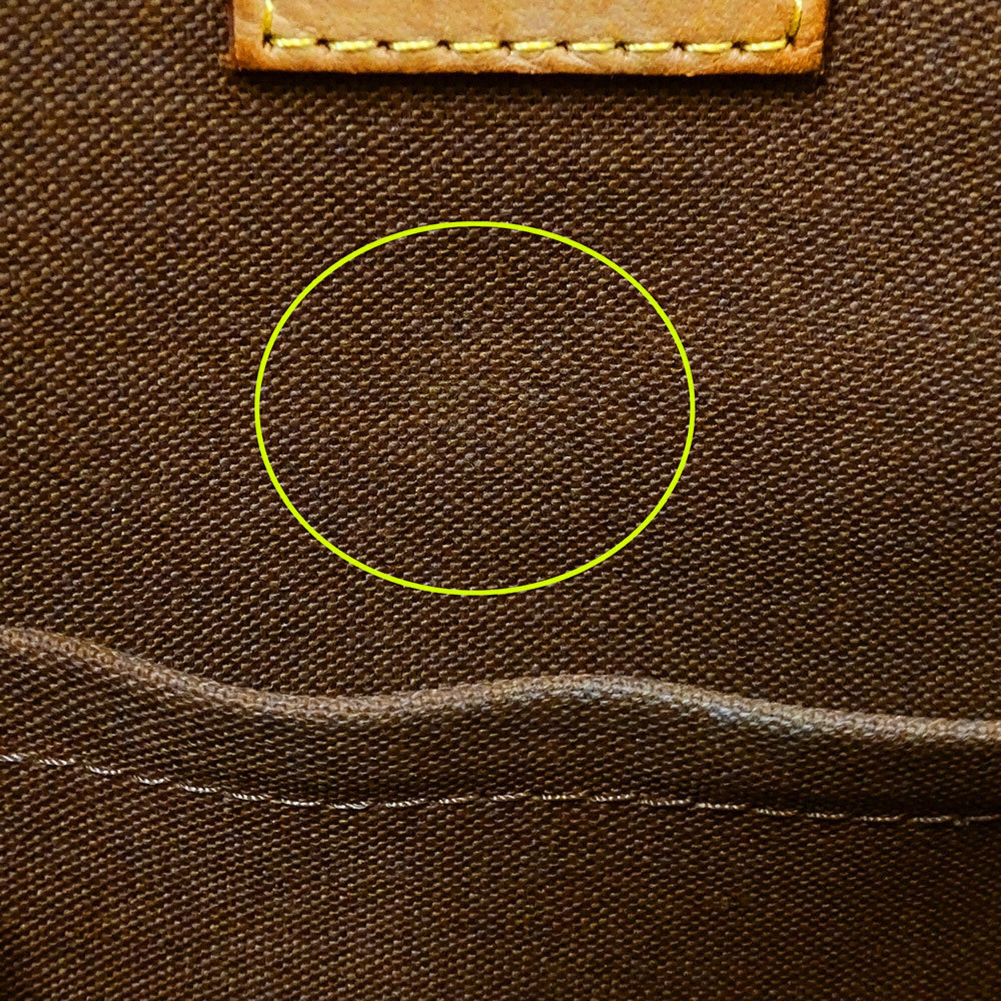 Louis Vuitton Brown Monogram Canvas Handbag Tote Bag (Pre-Owned)