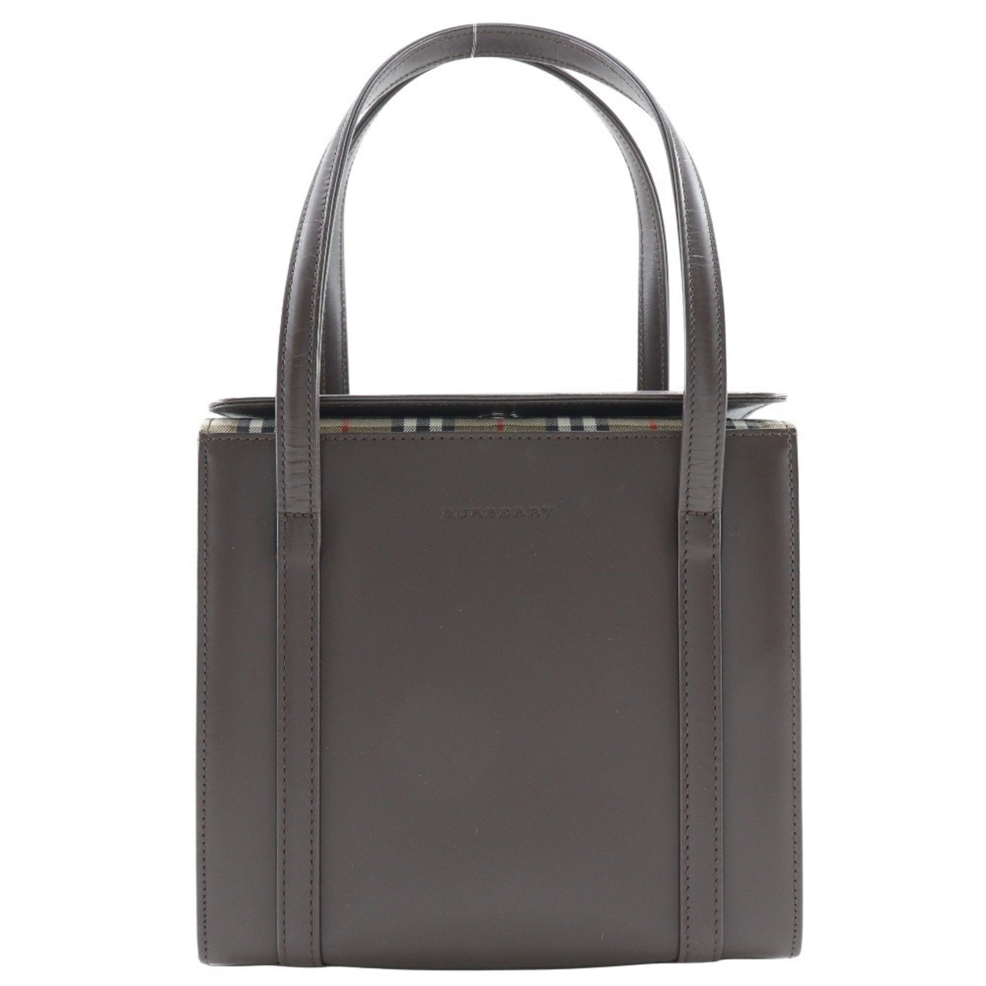 Burberry Brown Leather Handbag (Pre-Owned)