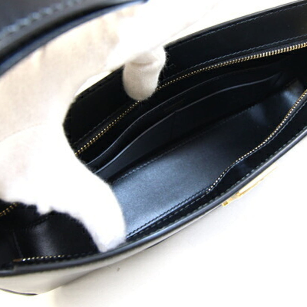 Burberry Black Leather Handbag Shoulder Bag (Pre-Owned)