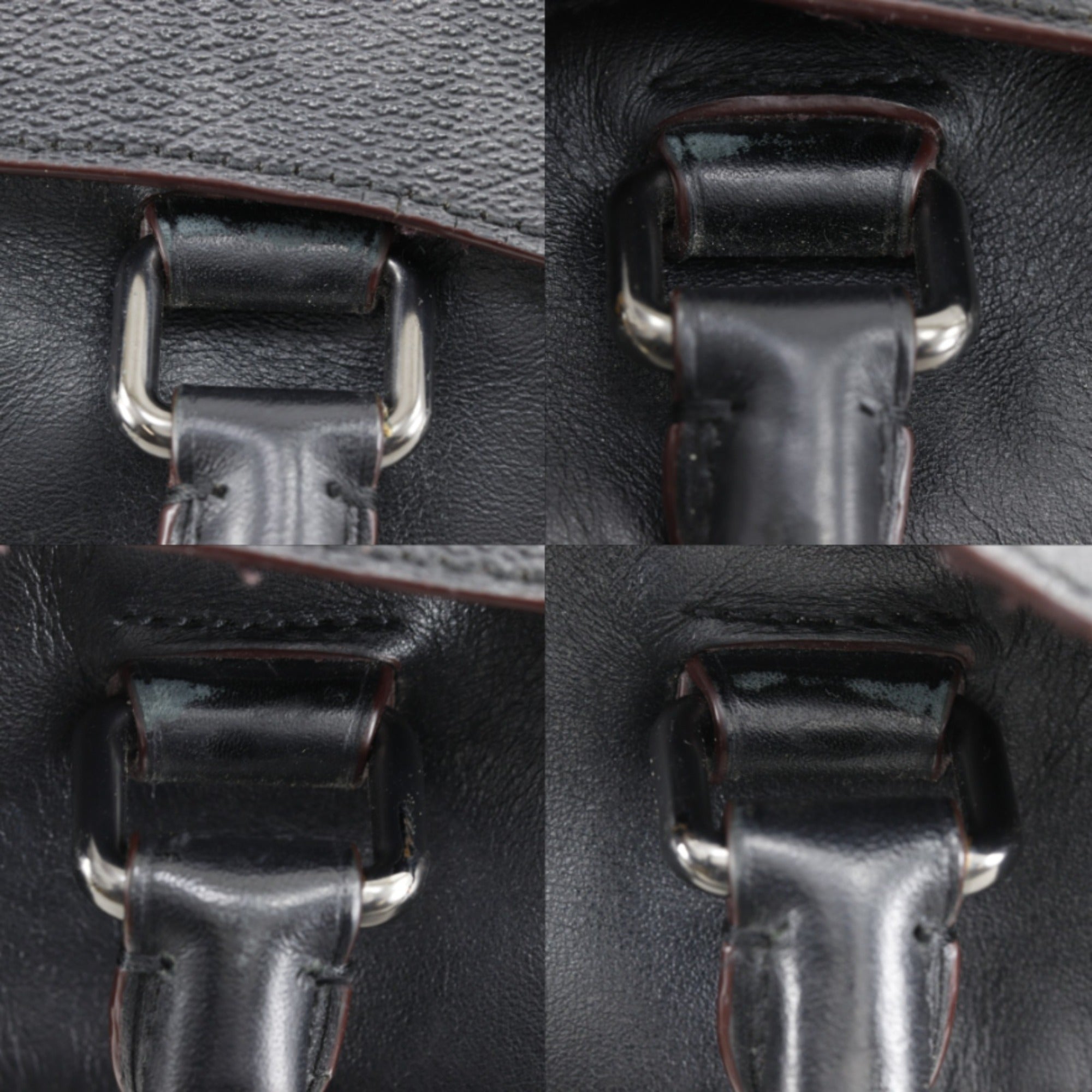 Coach Black Pvc Leather Briefcase (Pre-Owned)