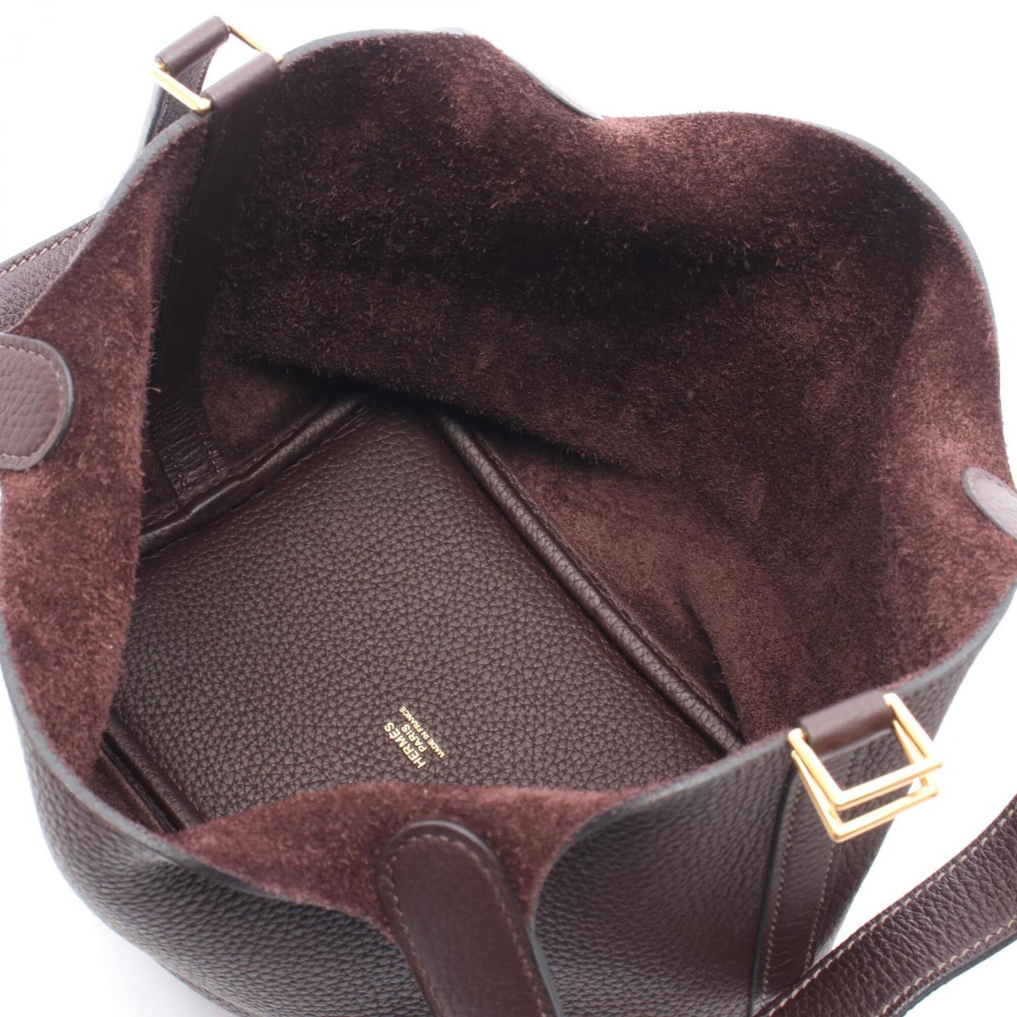 Hermes Brown Leather Handbag (Pre-Owned)