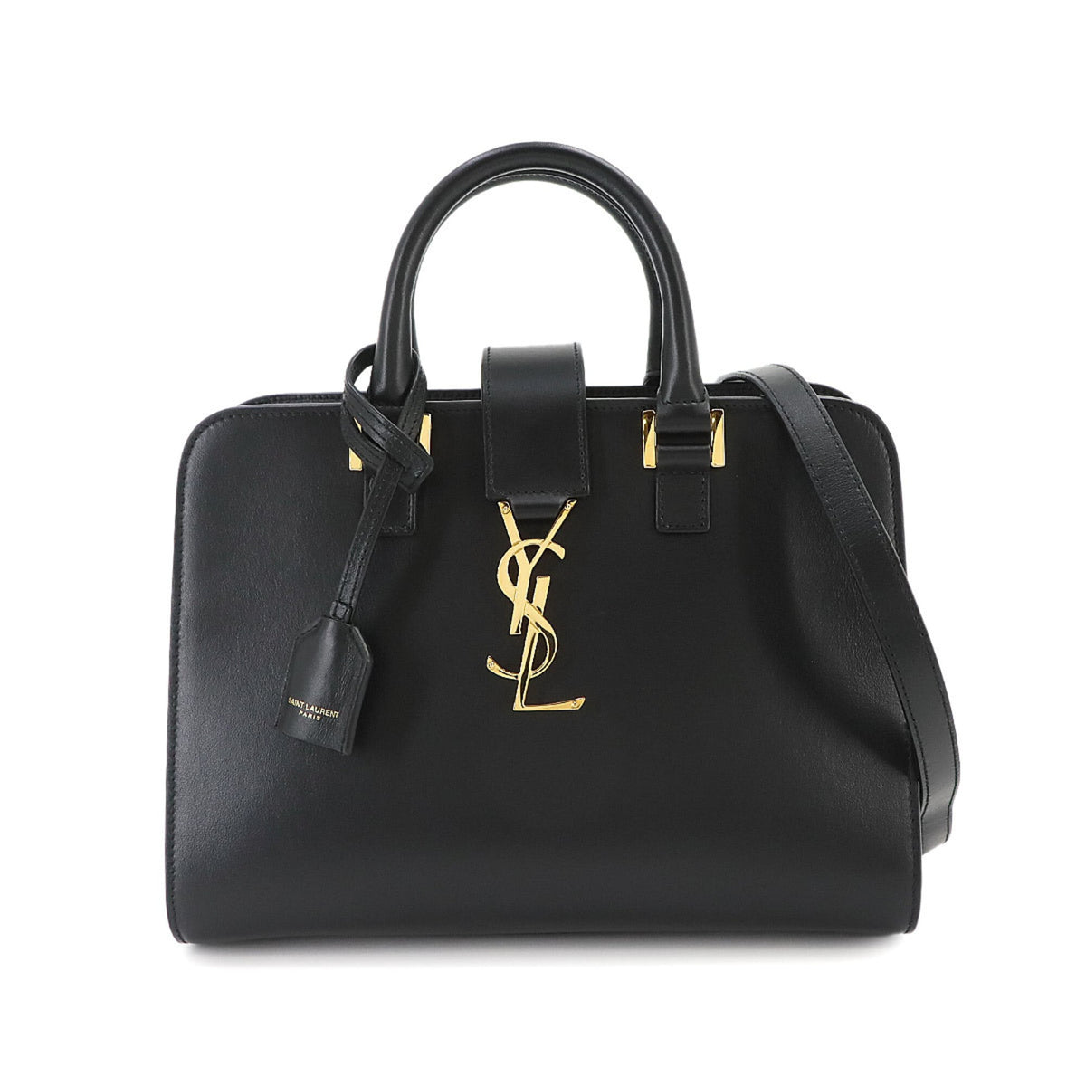 Saint Laurent Black Leather Handbag (Pre-Owned)