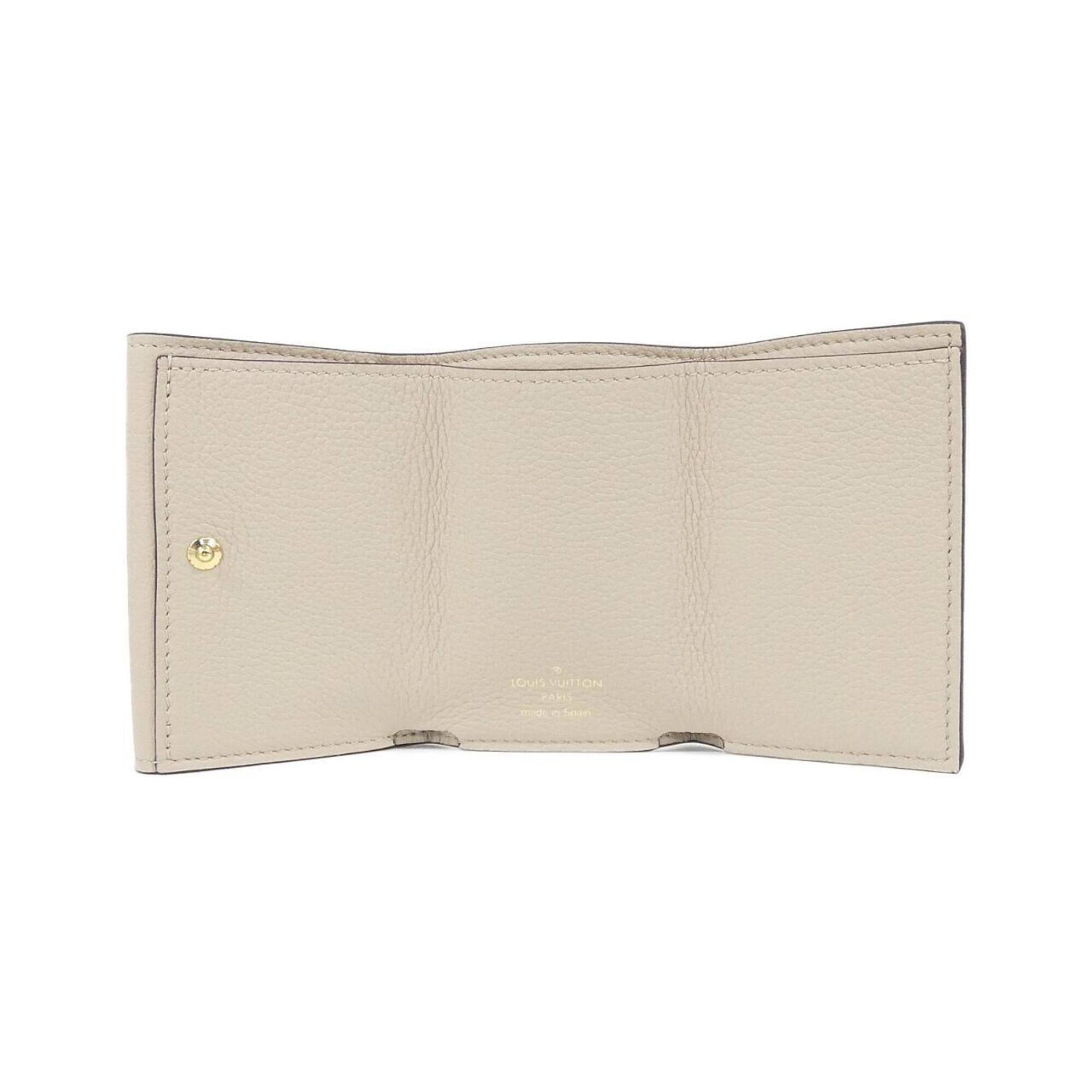 Louis Vuitton Grayish Leather Wallet (Tri-Fold) (Pre-Owned)