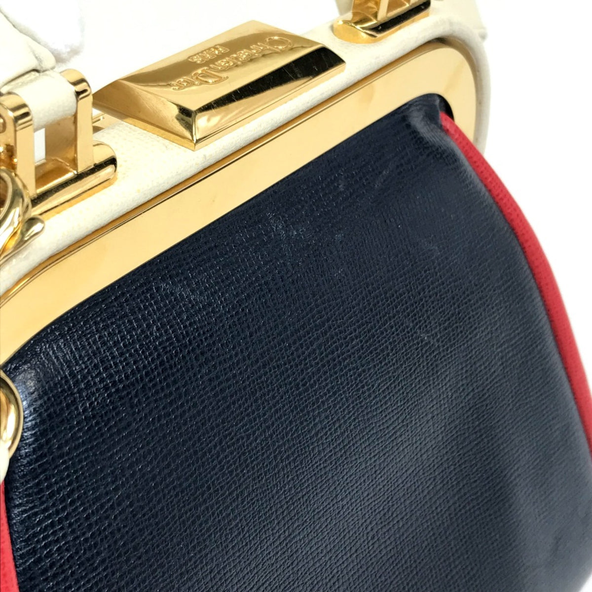 Christian Dior Navy Leather Handbag (Pre-Owned)