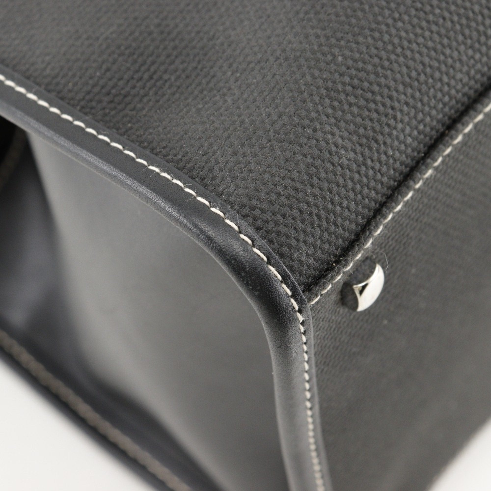 Salvatore Ferragamo Black Canvas Handbag (Pre-Owned)