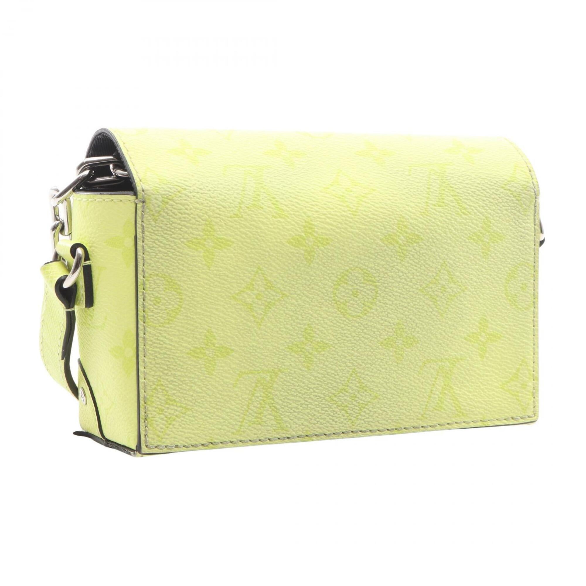 Louis Vuitton Lemon Yellow Yellow Coated Canvas Leather Handbag Shoulder Bag (Pre-Owned)