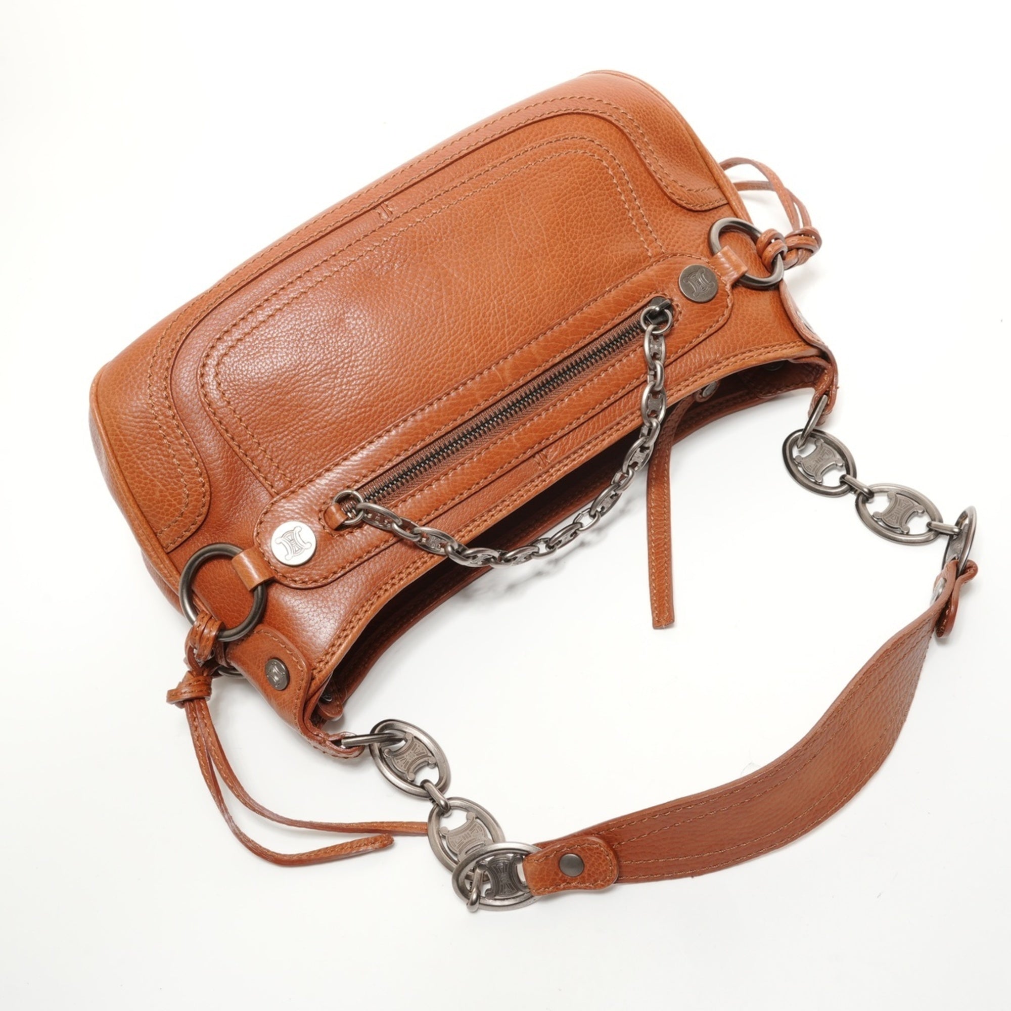 Celine Boogie Brown Leather Shoulder Bag (Pre-Owned)