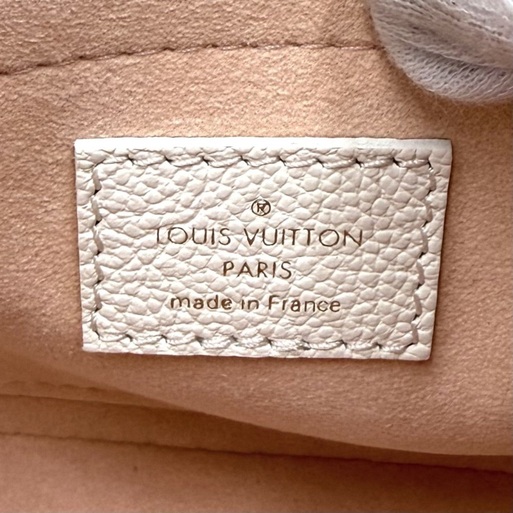Louis Vuitton Cream Pink Monogram Empreinte Handbag Shoulder Bag (Pre-Owned)