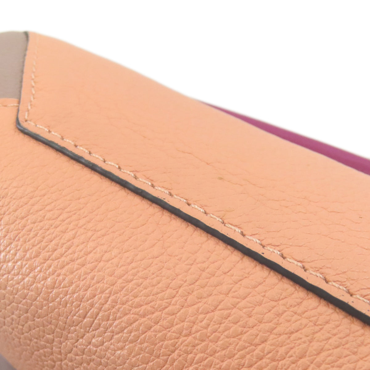 Louis Vuitton Gray Pink Purple Leather Shoulder Bag (Pre-Owned)