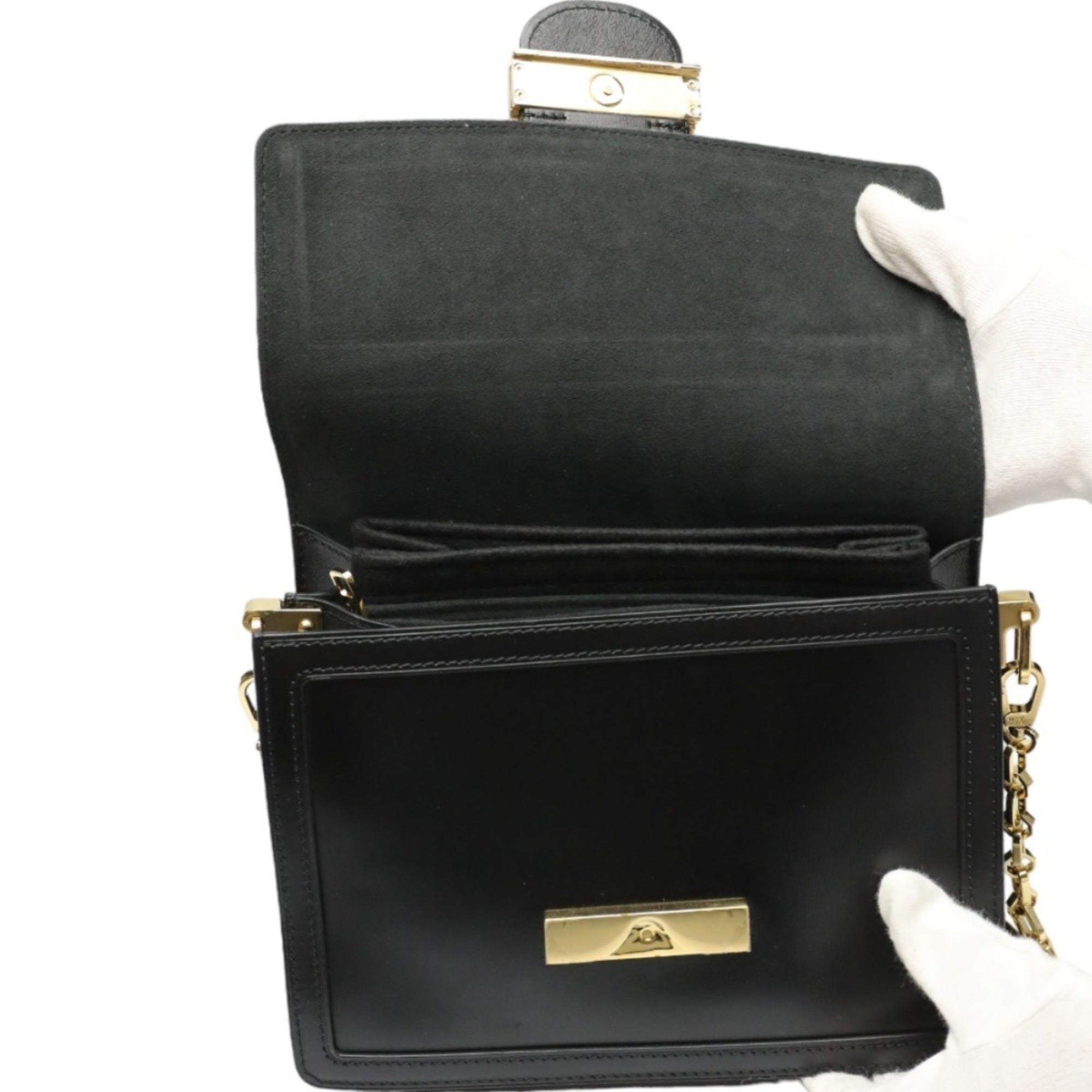 Louis Vuitton Black Noir Leather Shoulder Bag (Pre-Owned)