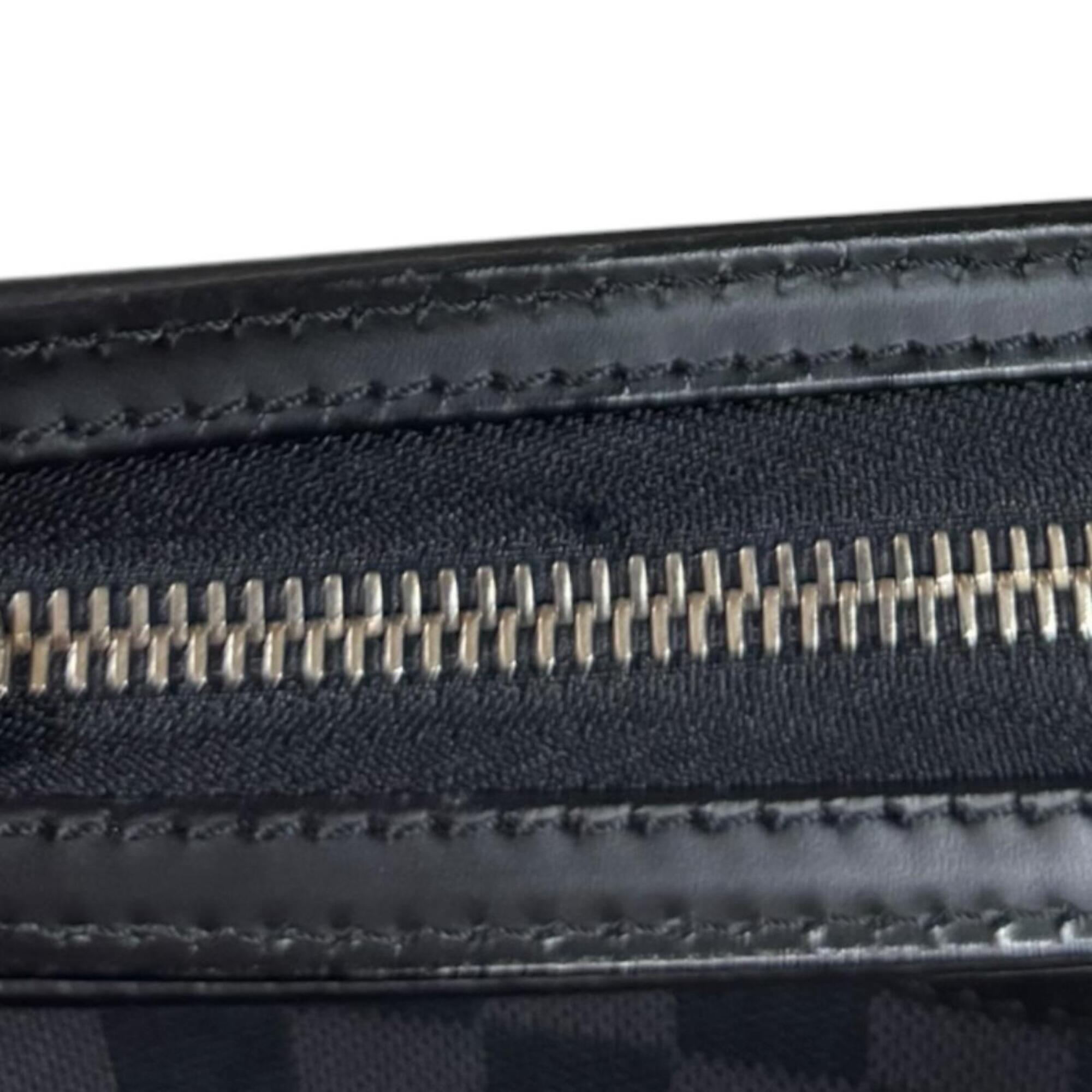Louis Vuitton Damier Graphite Black Gray Damier Graphite Shoulder Bag (Pre-Owned)