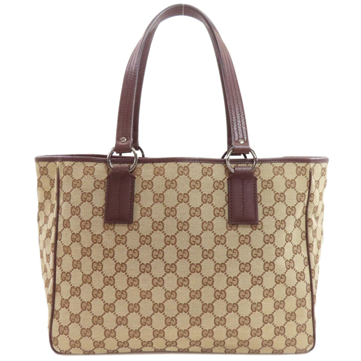 Gucci Brown Canvas Tote Bag (Pre-Owned)