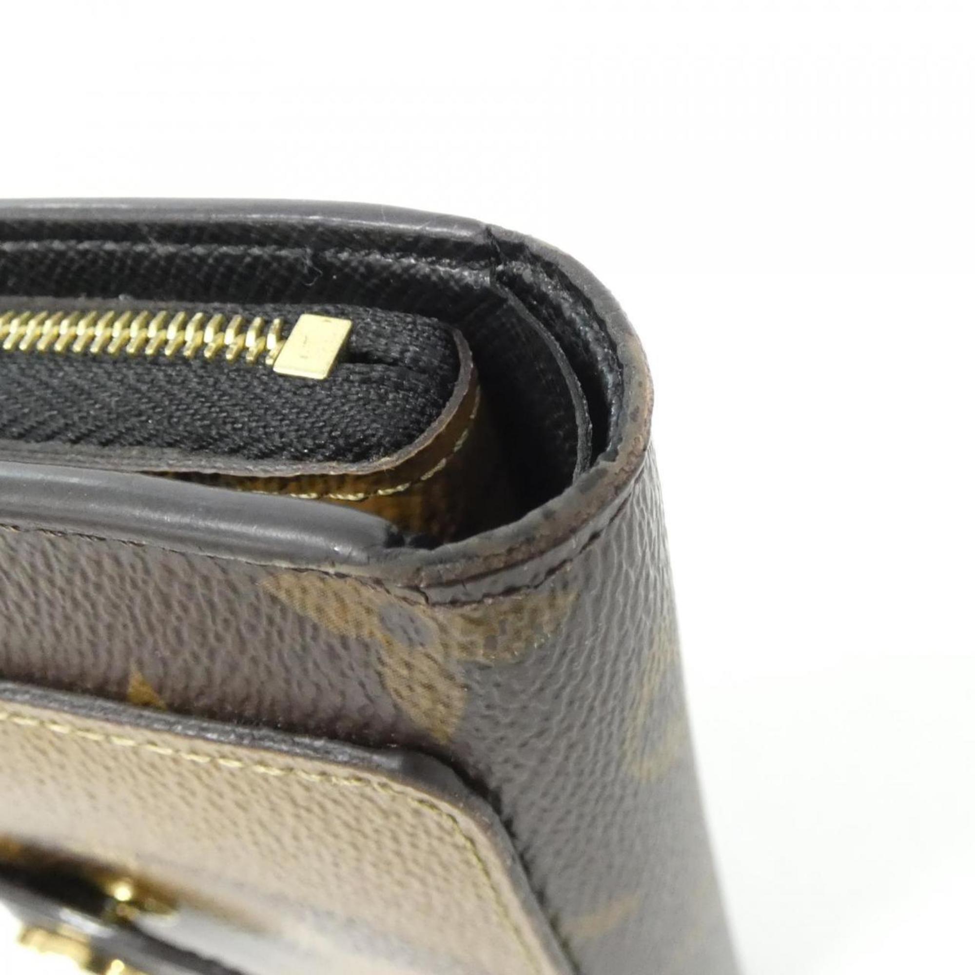 Louis Vuitton Brown Coated Canvas Wallet (Bi-Fold) (Pre-Owned)