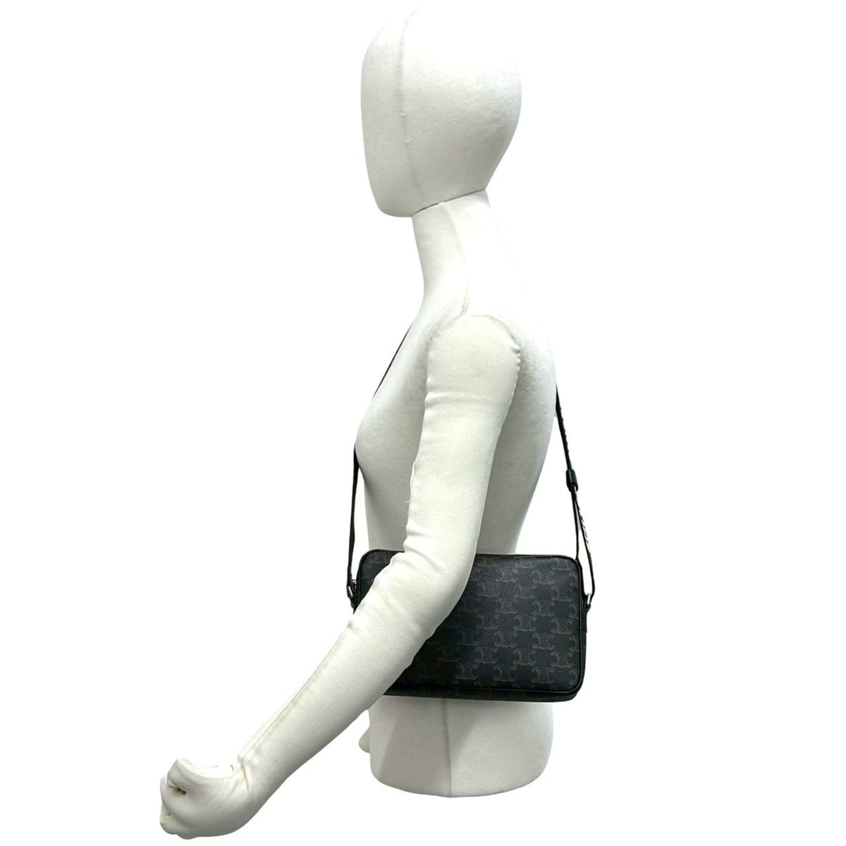 Celine Black Leather Pvc Shoulder Bag (Pre-Owned)