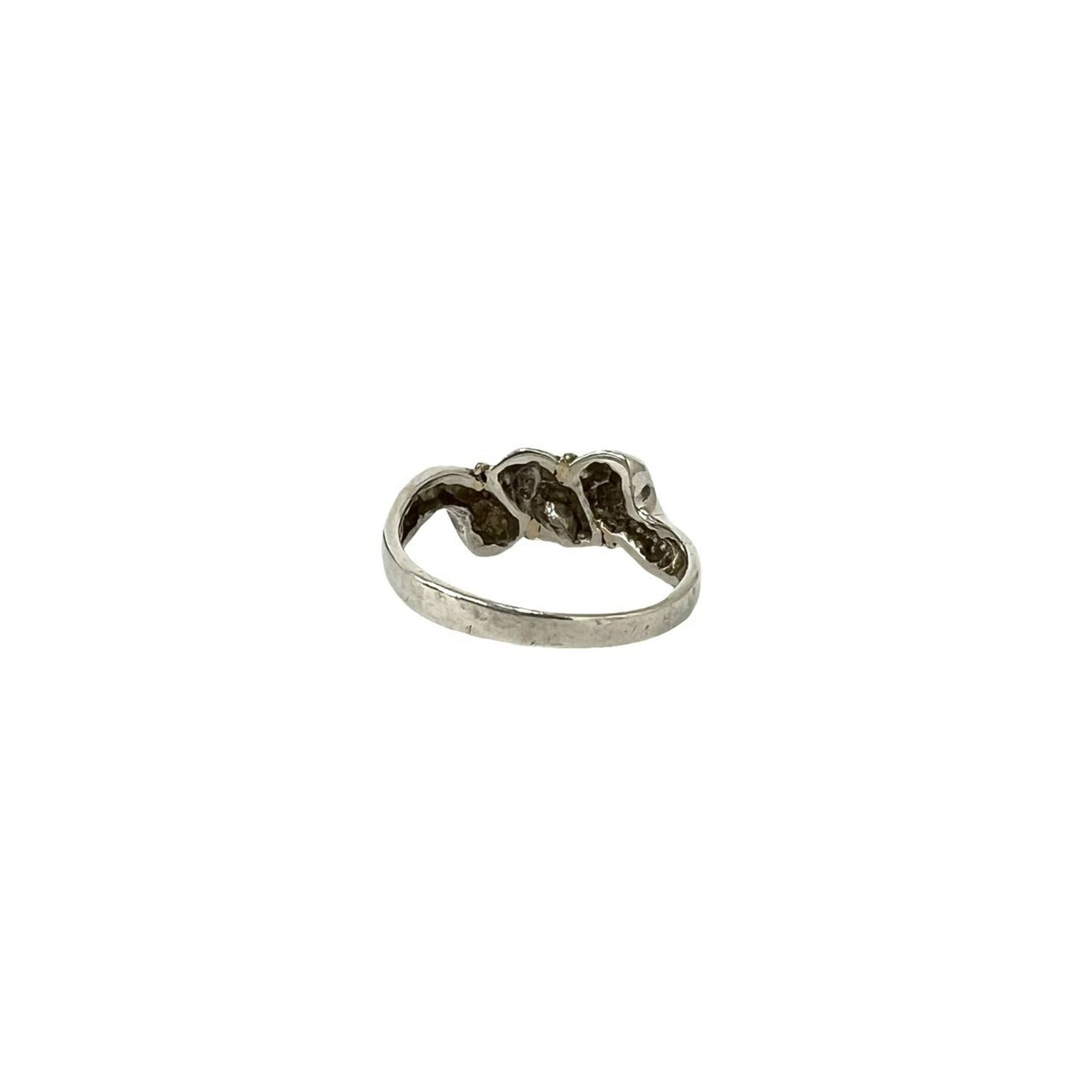 Tiffany Gold Silver Silver 925 Yellow Gold Band Ring (Pre-Owned)
