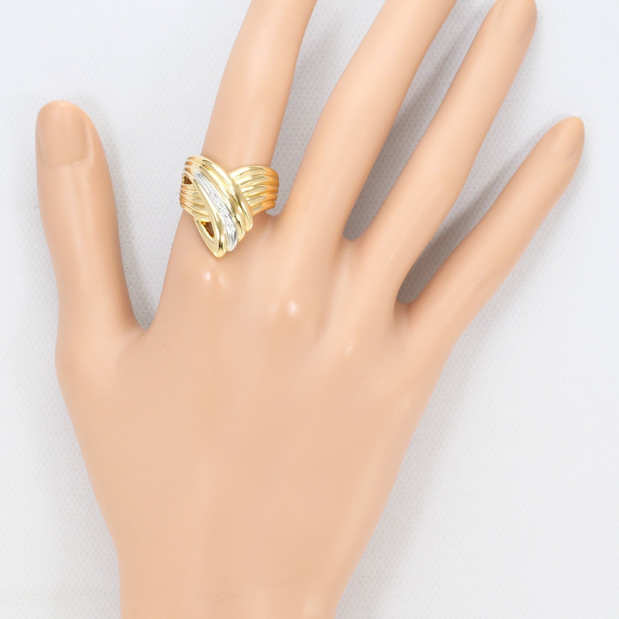 Unbranded Platinum Yellow Gold Yellow Gold (18K) Platinum 900 Band Ring (Pre-Owned)