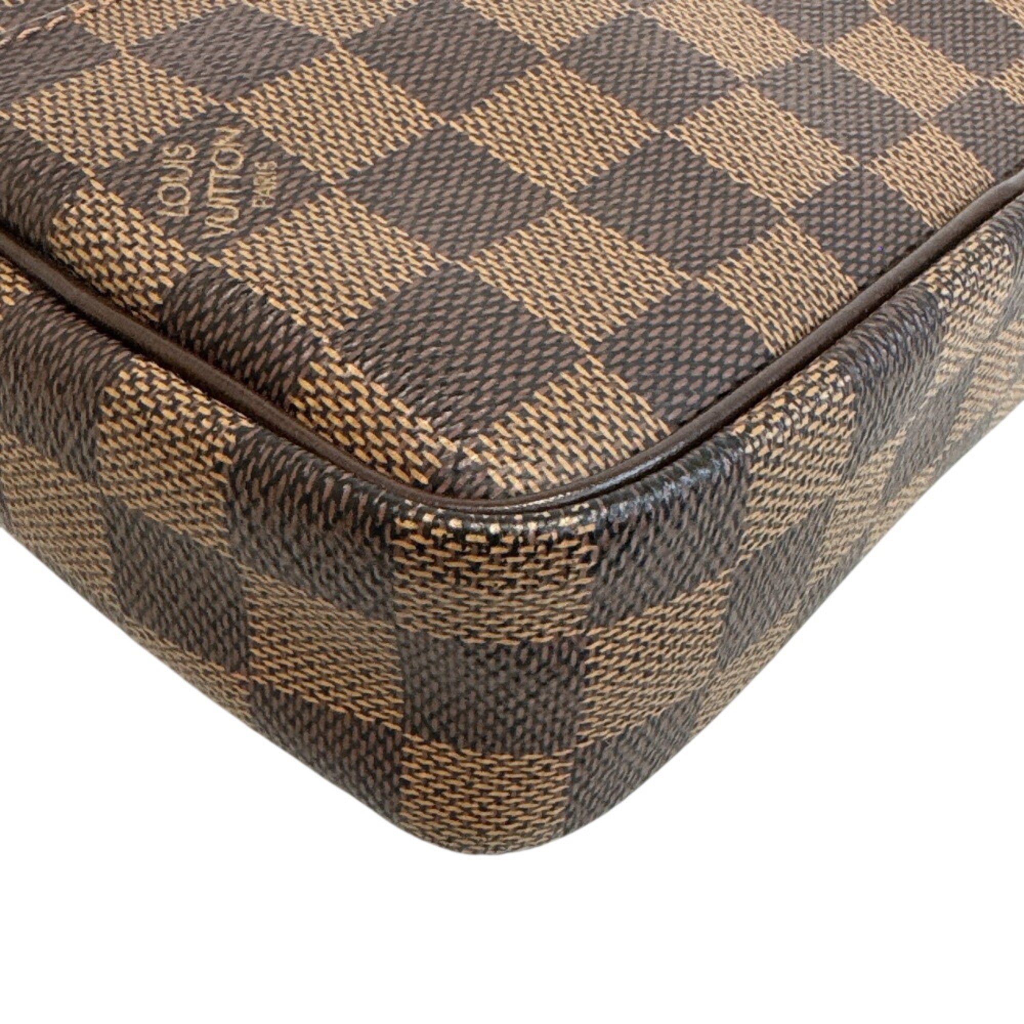 Louis Vuitton Brown Leather Clutch Bag Pouch (Pre-Owned)