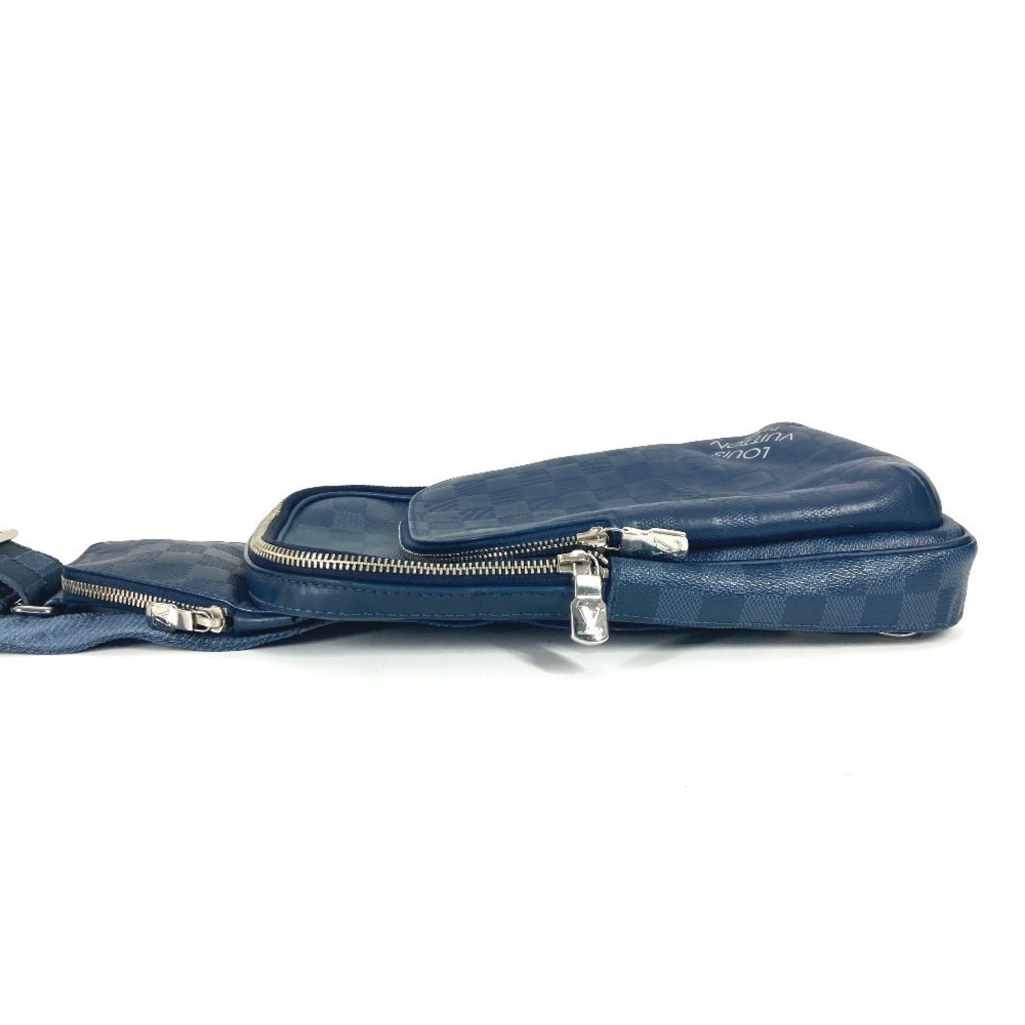 Louis Vuitton Damier Graphite Navy Damier Graphite Damier Infini Shoulder Bag Sling Bag (Pre-Owned)