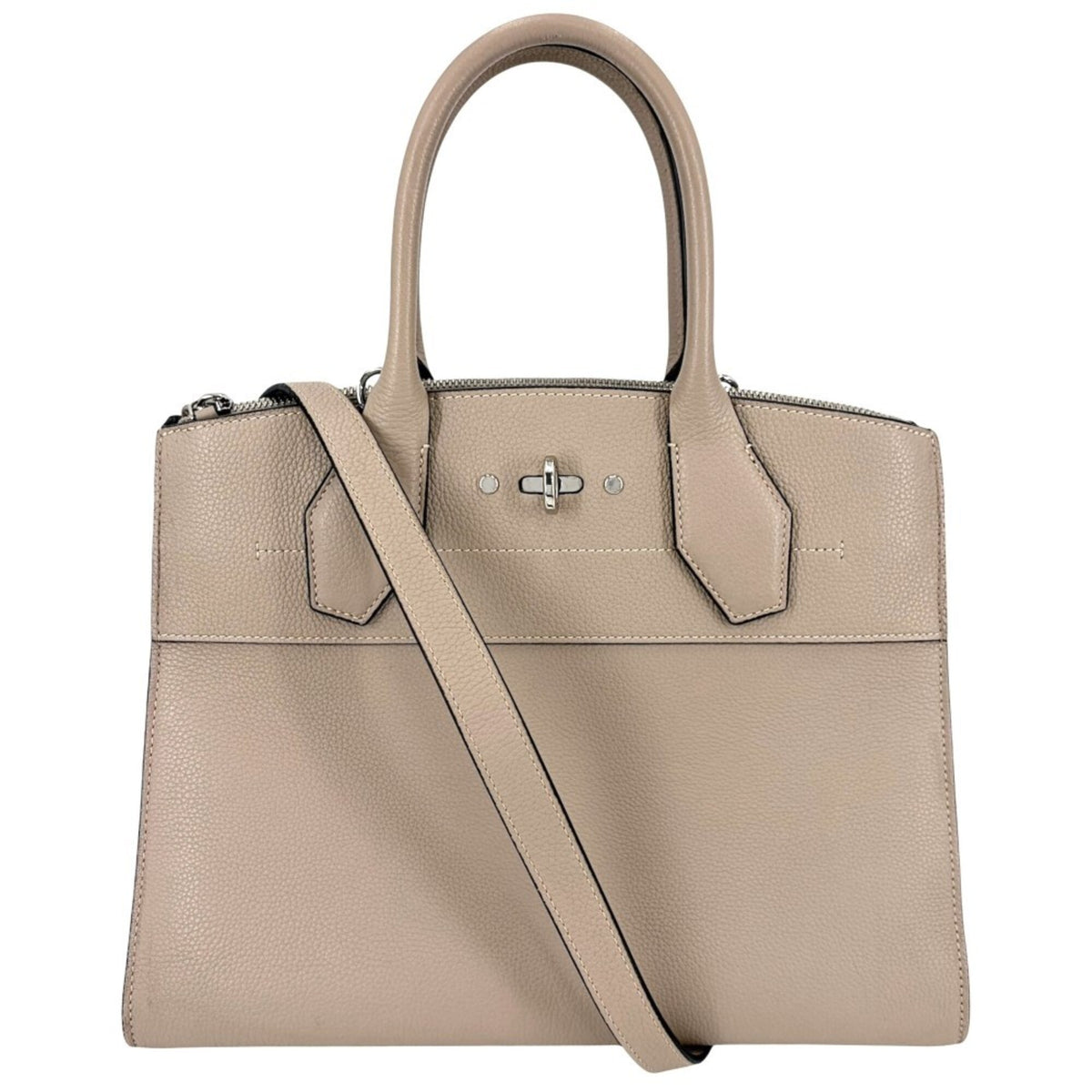 Louis Vuitton Beige Galle Leather Handbag Shoulder Bag (Pre-Owned)