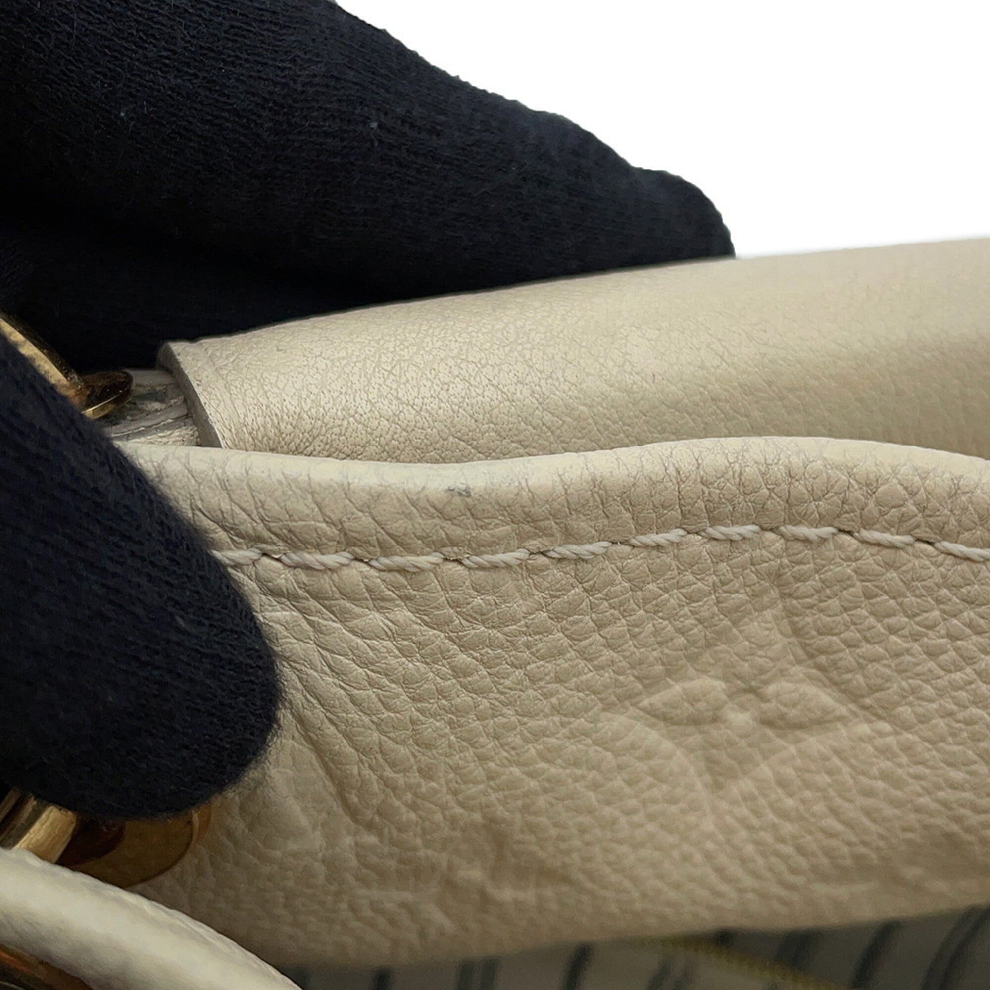 Louis Vuitton Neige White Monogram Empreinte Handbag Shoulder Bag (Pre-Owned)