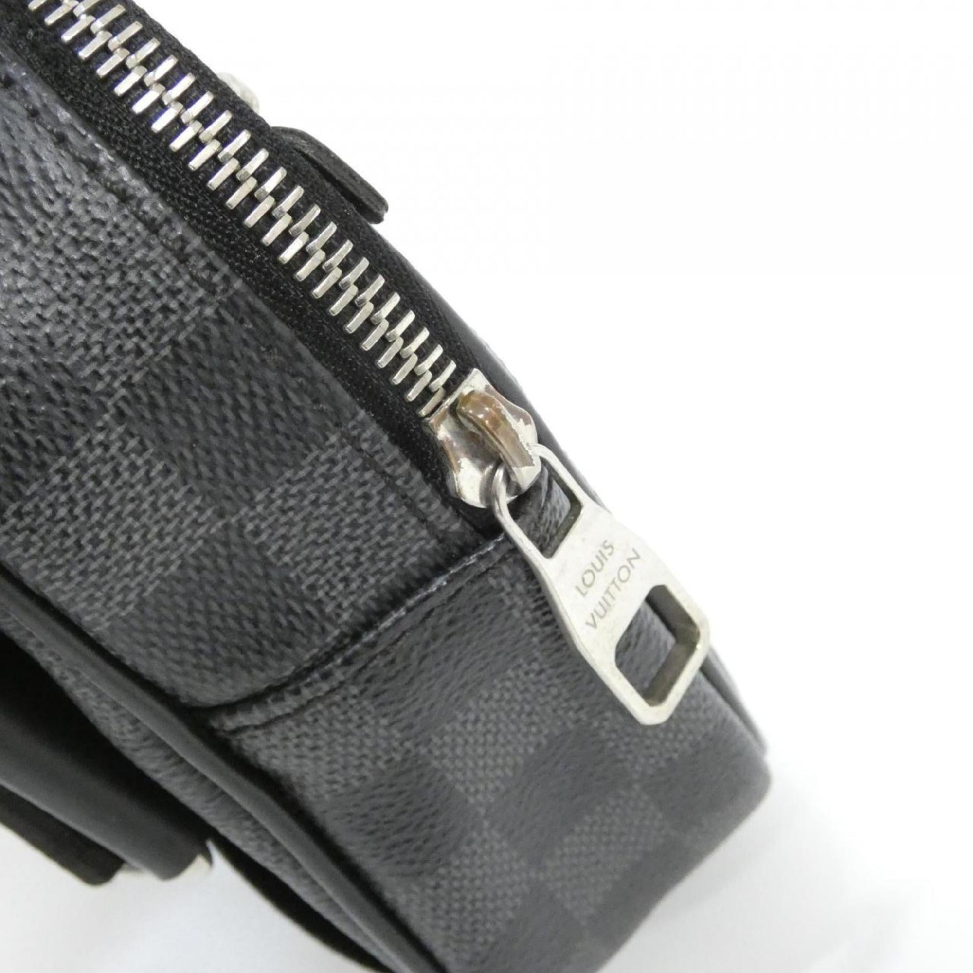 Louis Vuitton Black Graphite Coated Canvas Shoulder Bag (Pre-Owned)