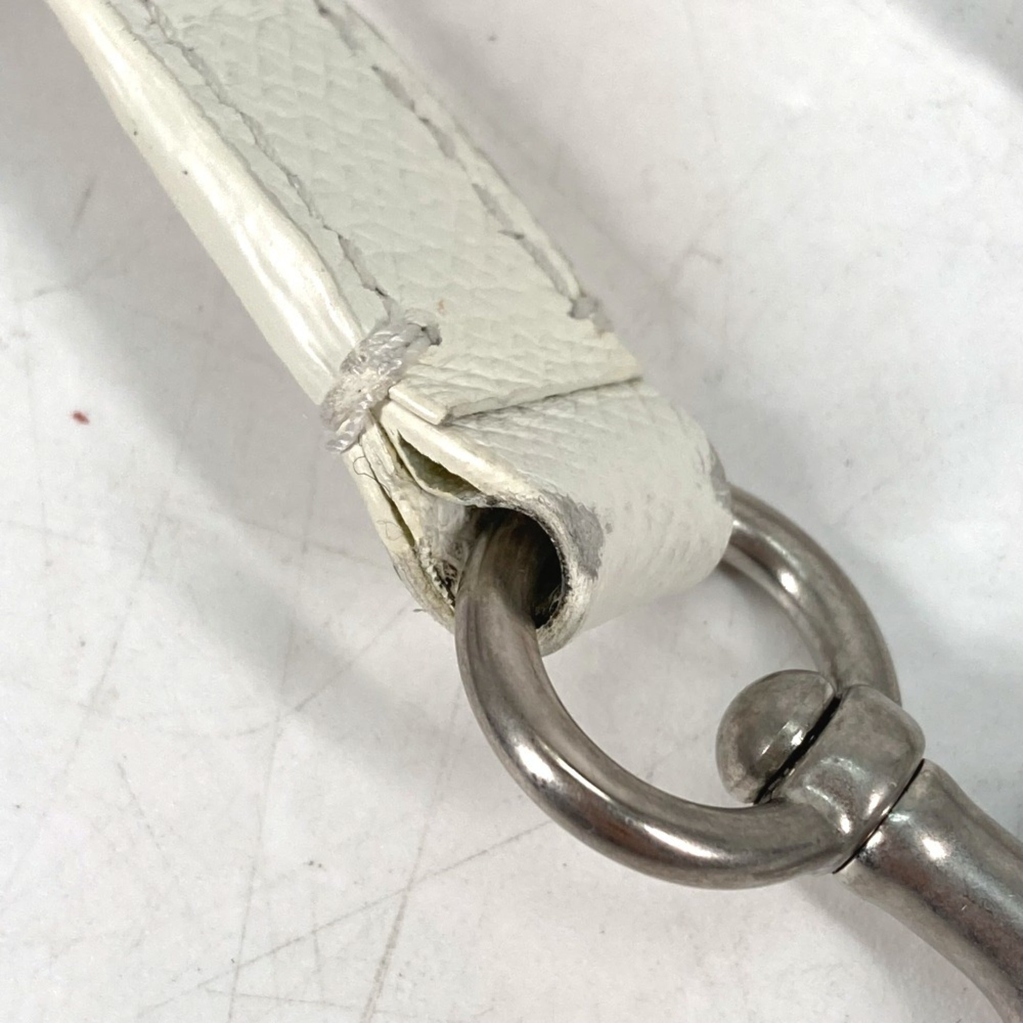 Balenciaga Black White Leather Handbag Shoulder Bag Tote Bag (Pre-Owned)