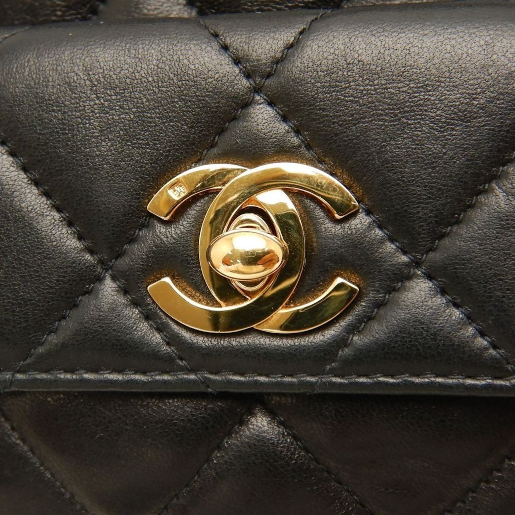 Chanel Matelasse Black Leather Backpack (Pre-Owned)