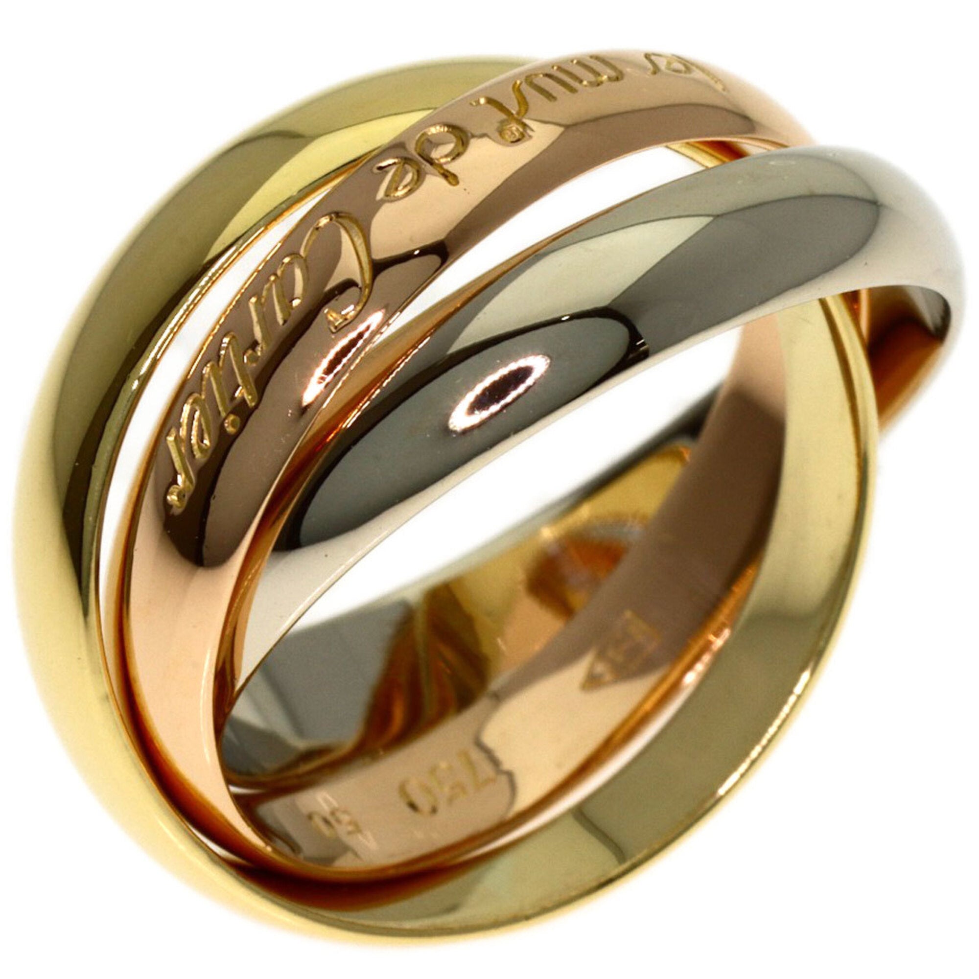 Cartier Yellow Gold (18K) Pink Gold (18K) White Gold (18K) Band Ring (Pre-Owned)