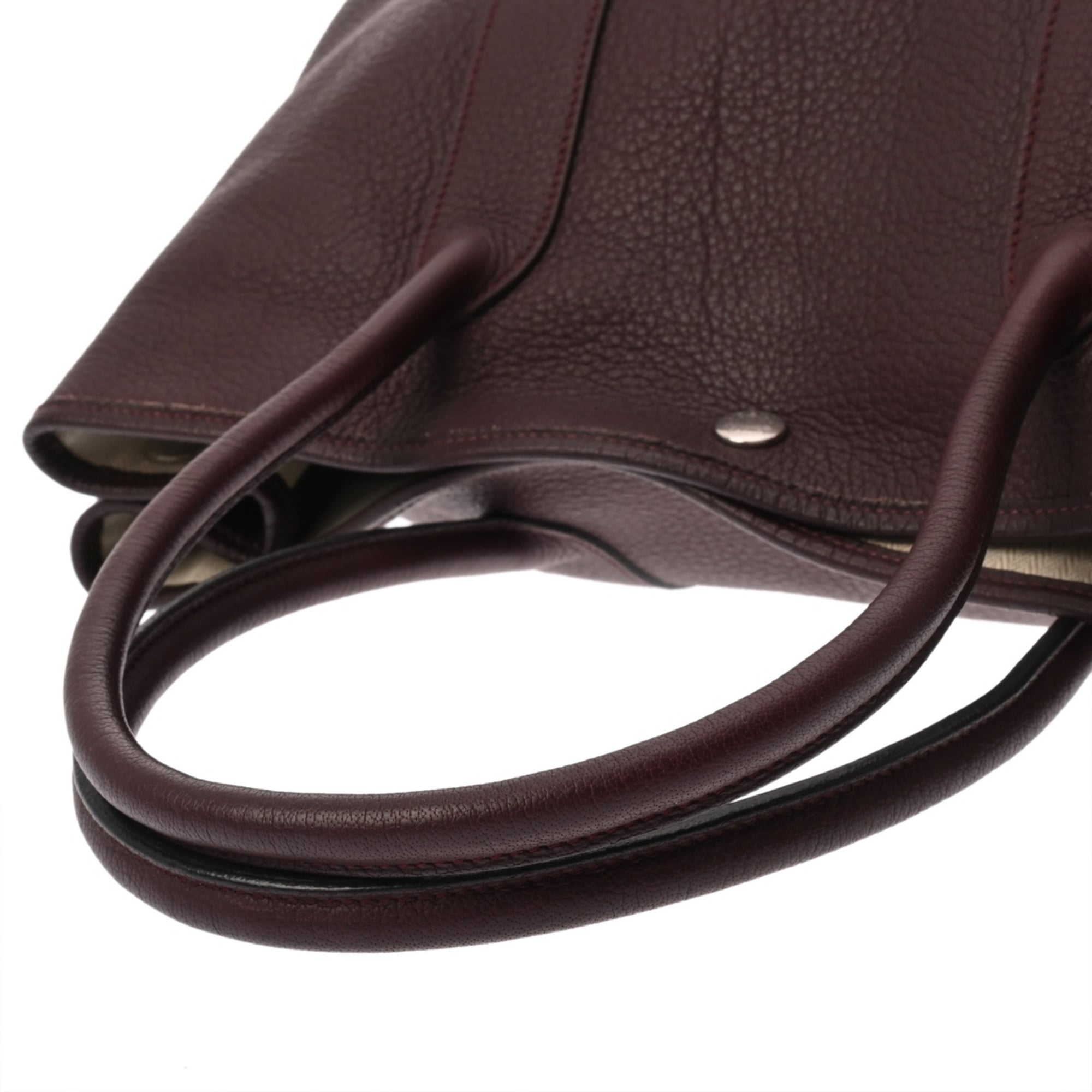 Hermes Garden Rouge H Negonda Leather Handbag (Pre-Owned)