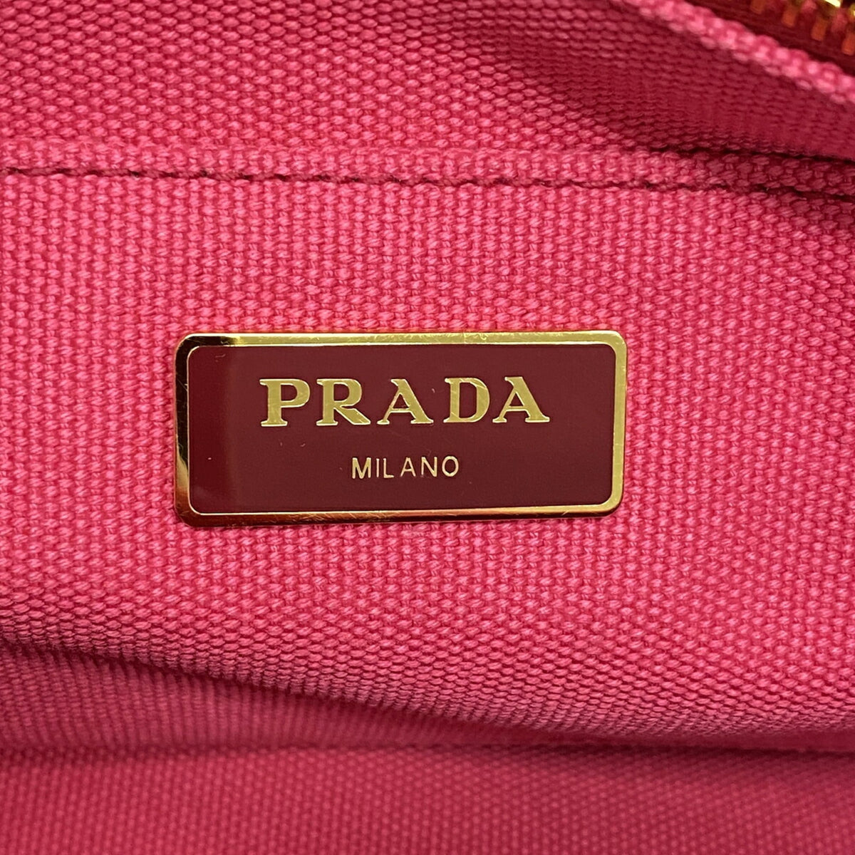 Prada Pink Canvas Tote Bag (Pre-Owned)