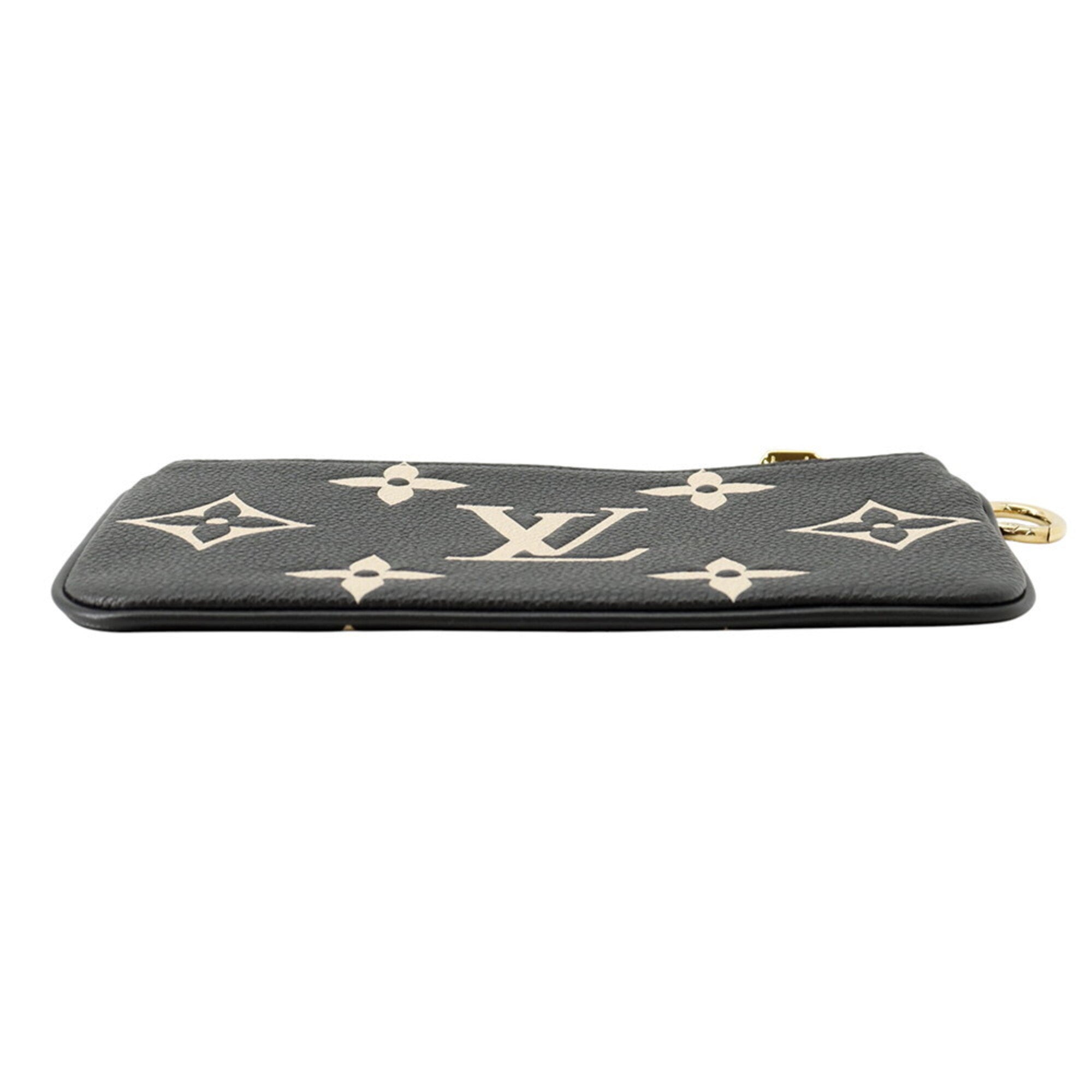 Louis Vuitton Brown Cream Noir Monogram Empreinte Pochette Pouch (Pre-Owned)