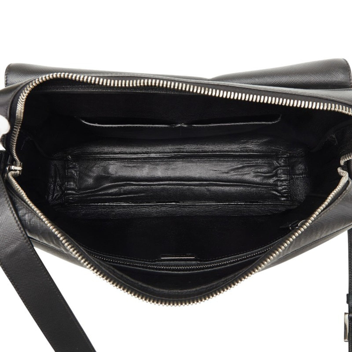 Prada Black Leather Shoulder Bag (Pre-Owned)