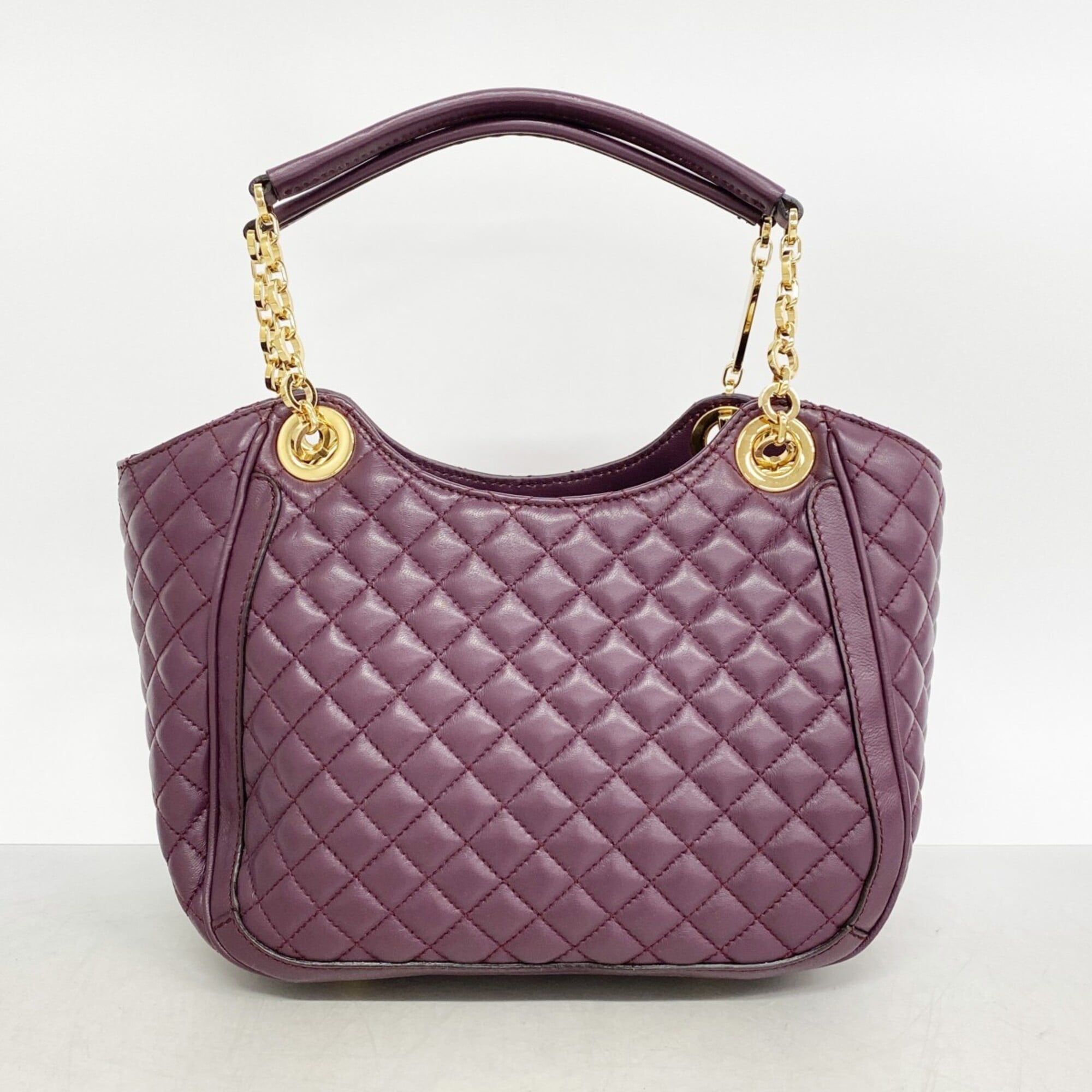 Salvatore Ferragamo Purple Leather Handbag (Pre-Owned)