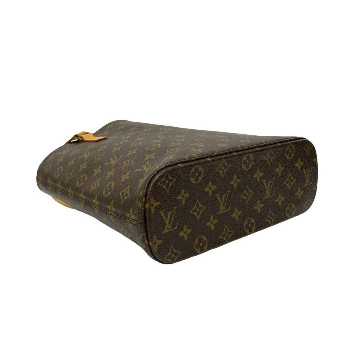 Louis Vuitton Brown Leather Pvc Shoulder Bag Tote Bag (Pre-Owned)