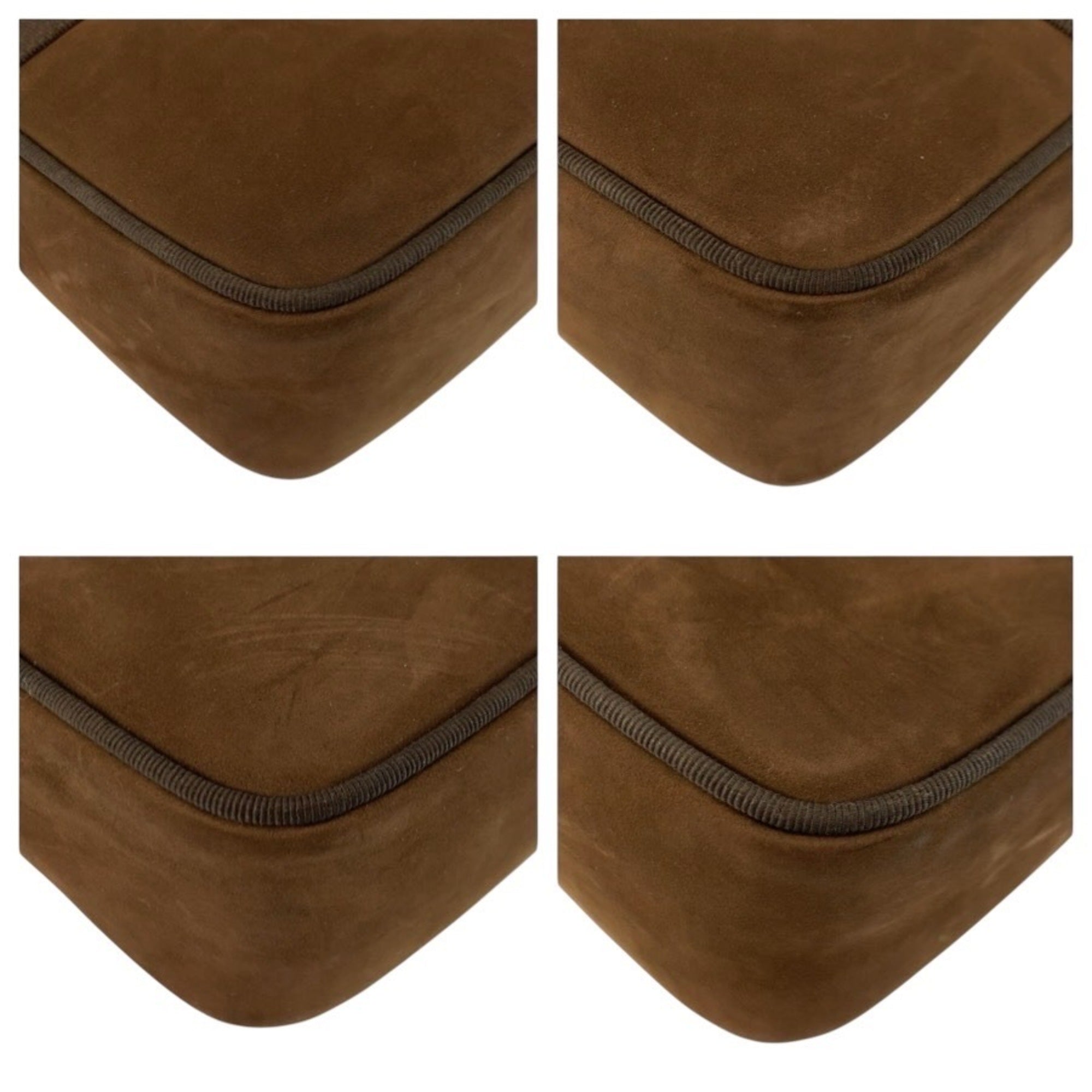 Salvatore Ferragamo Brown Suede Pochette Shoulder Bag (Pre-Owned)