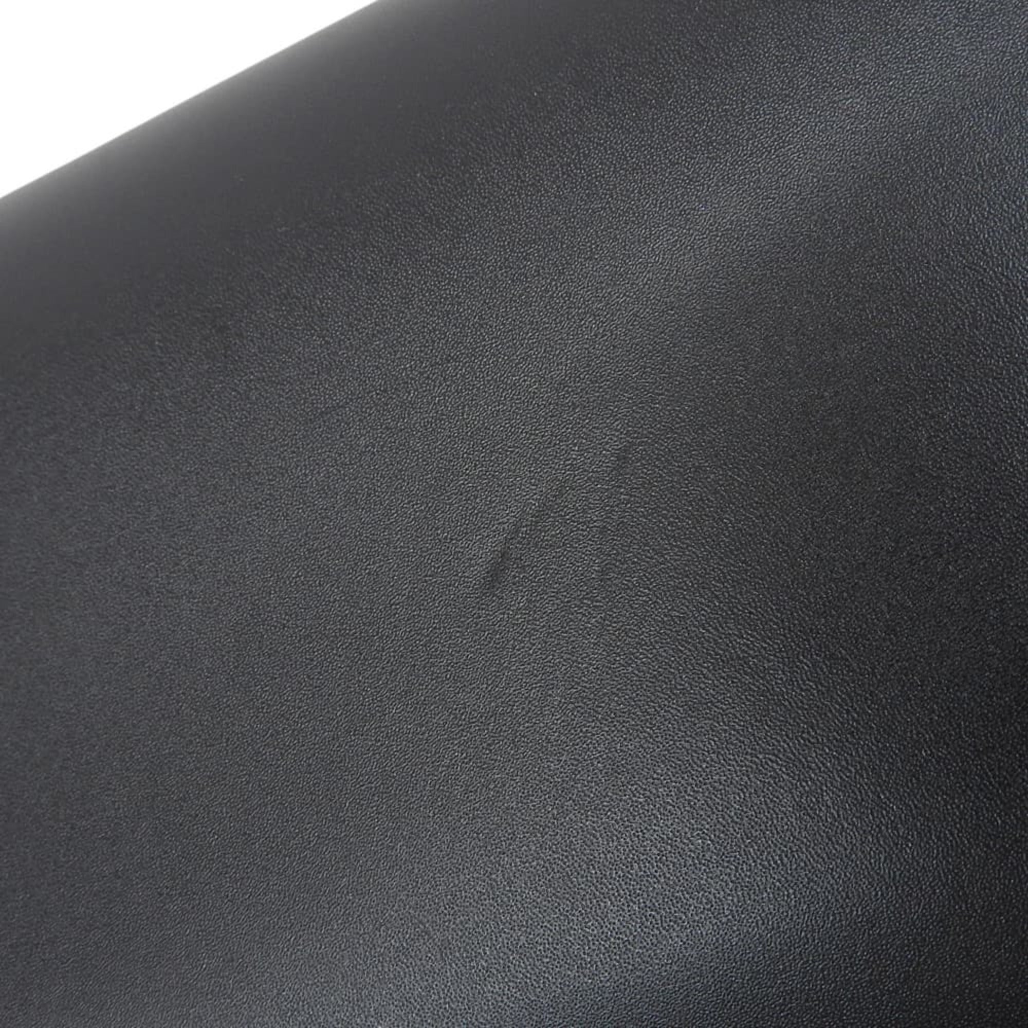 Cartier Black Leather Long Wallet (Bi-Fold) (Pre-Owned)
