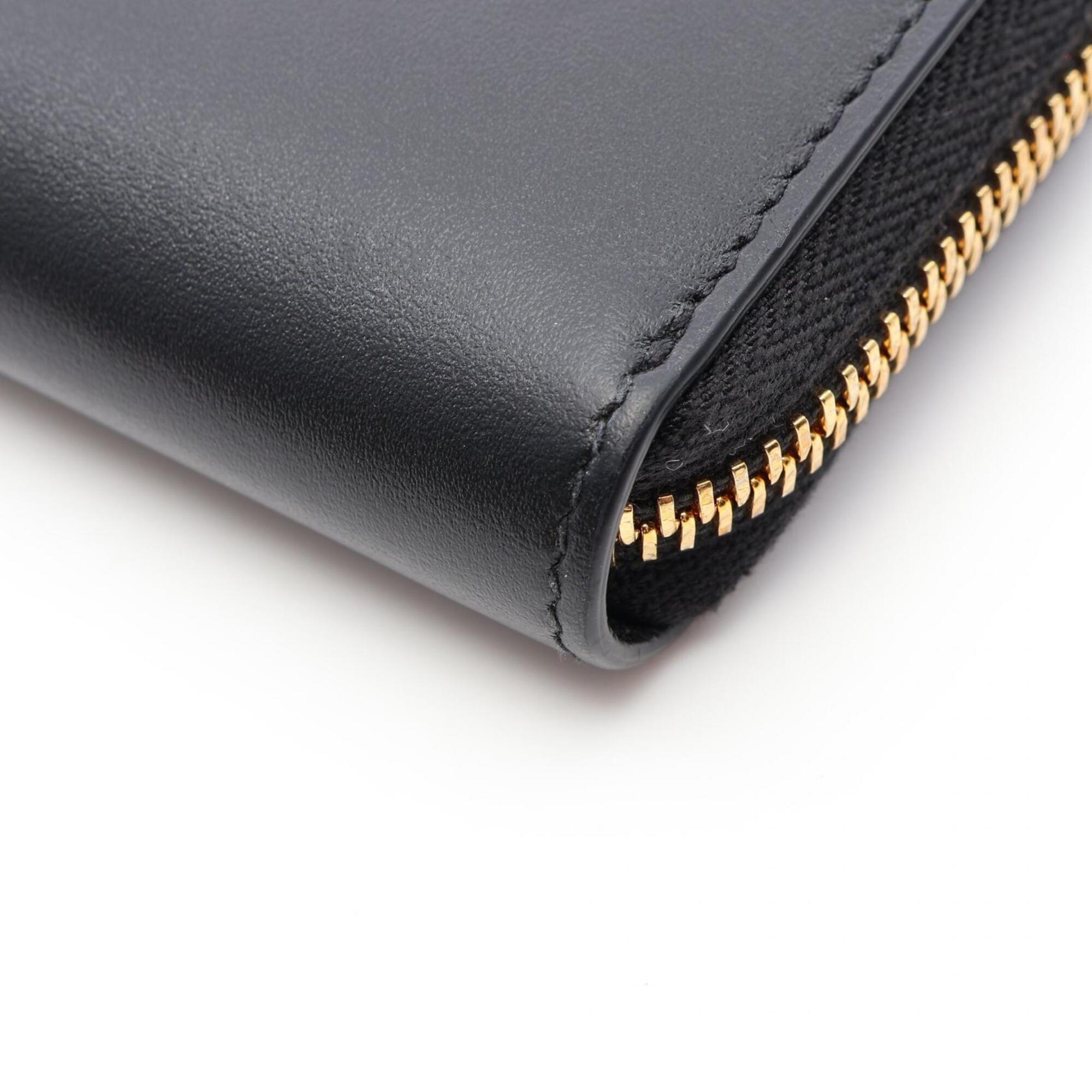 Christian Dior Black Leather Coin Purse/Coin Case (Pre-Owned)