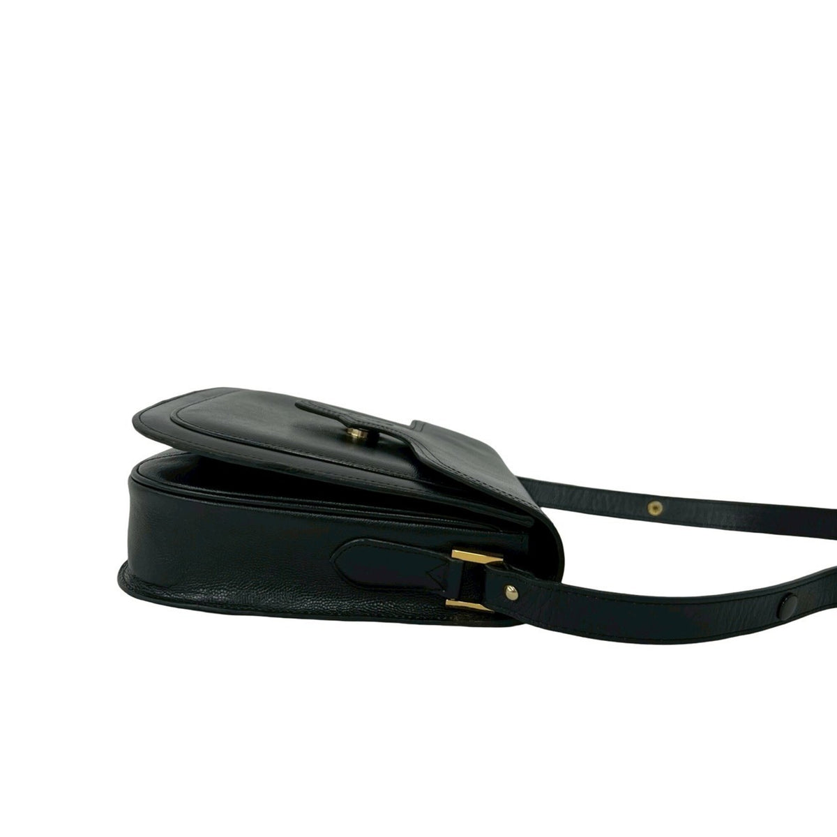 Yves Saint Laurent Black Leather Shoulder Bag (Pre-Owned)