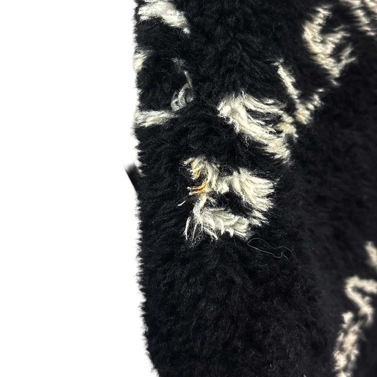 Balenciaga Black Faux Fur Leather Handbag Shoulder Bag (Pre-Owned)
