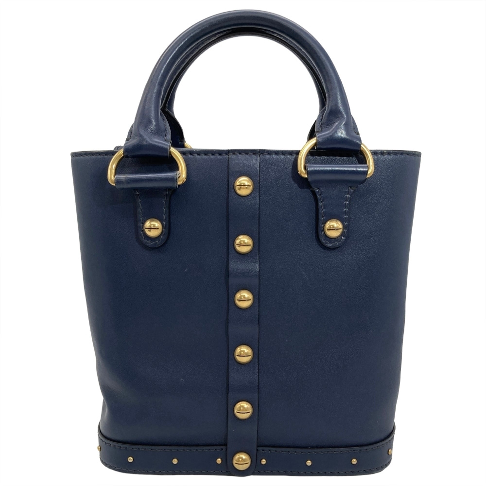 Christian Dior Navy Leather Handbag (Pre-Owned)