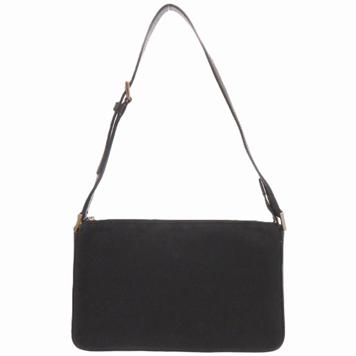 Bvlgari Black Canvas Leather Shoulder Bag (Pre-Owned)