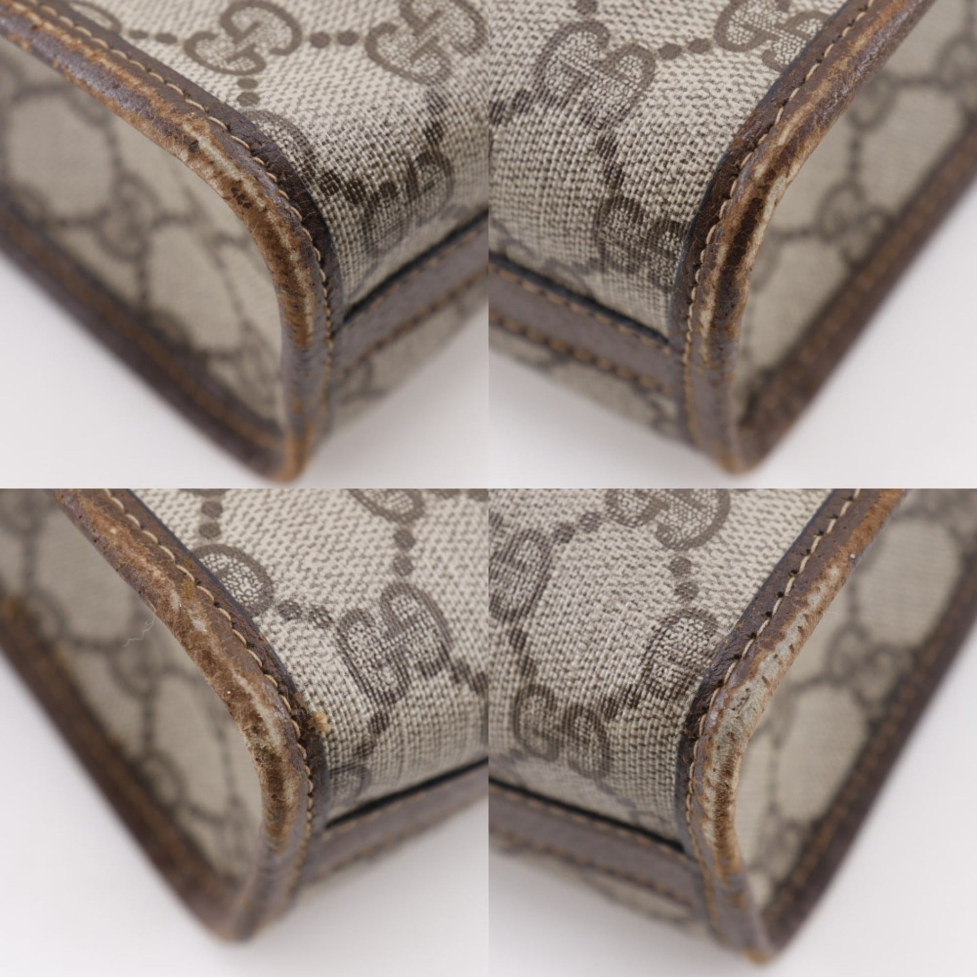Gucci Sherry Line Brown Pvc Handbag (Pre-Owned)