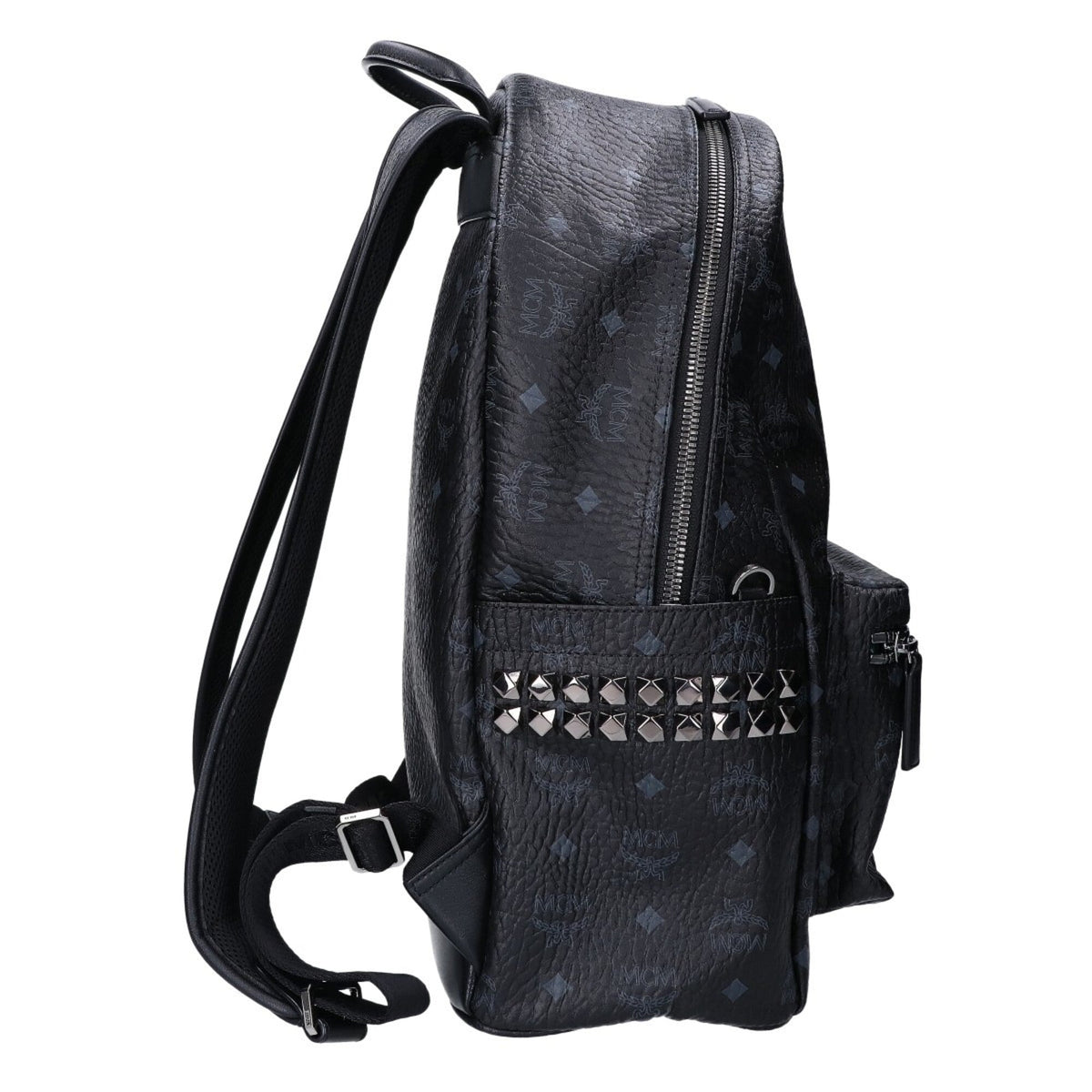 Mcm Black Leather Backpack (Pre-Owned)